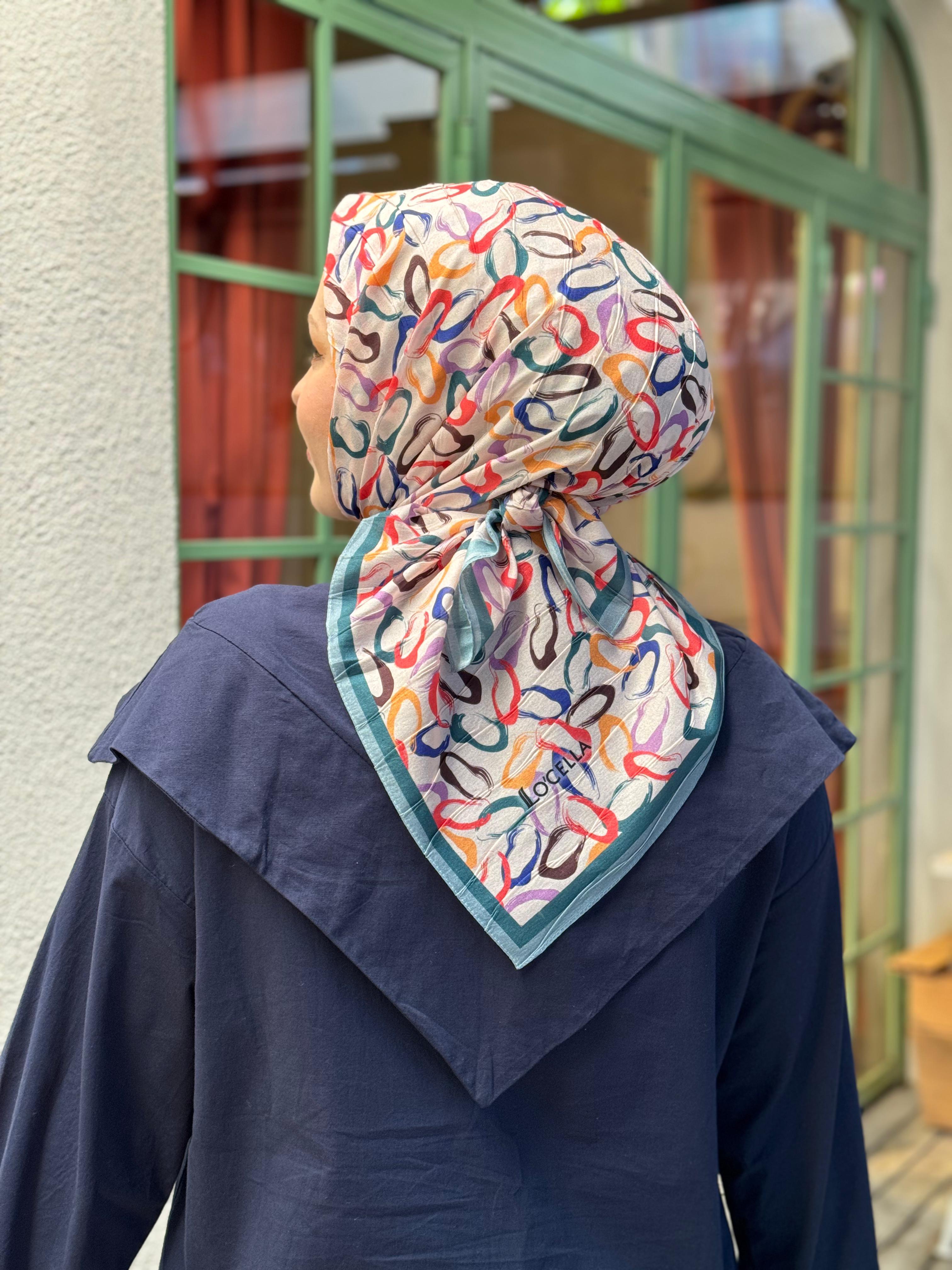 Locella Desenli Alfa Eşarp-4002