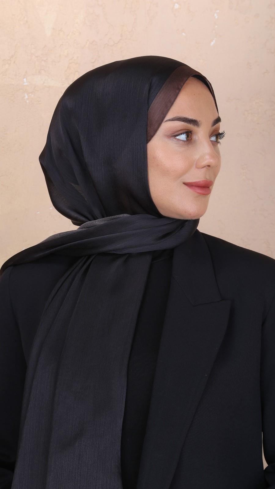 Locella İdol İpek Şal Acı Kahve-24