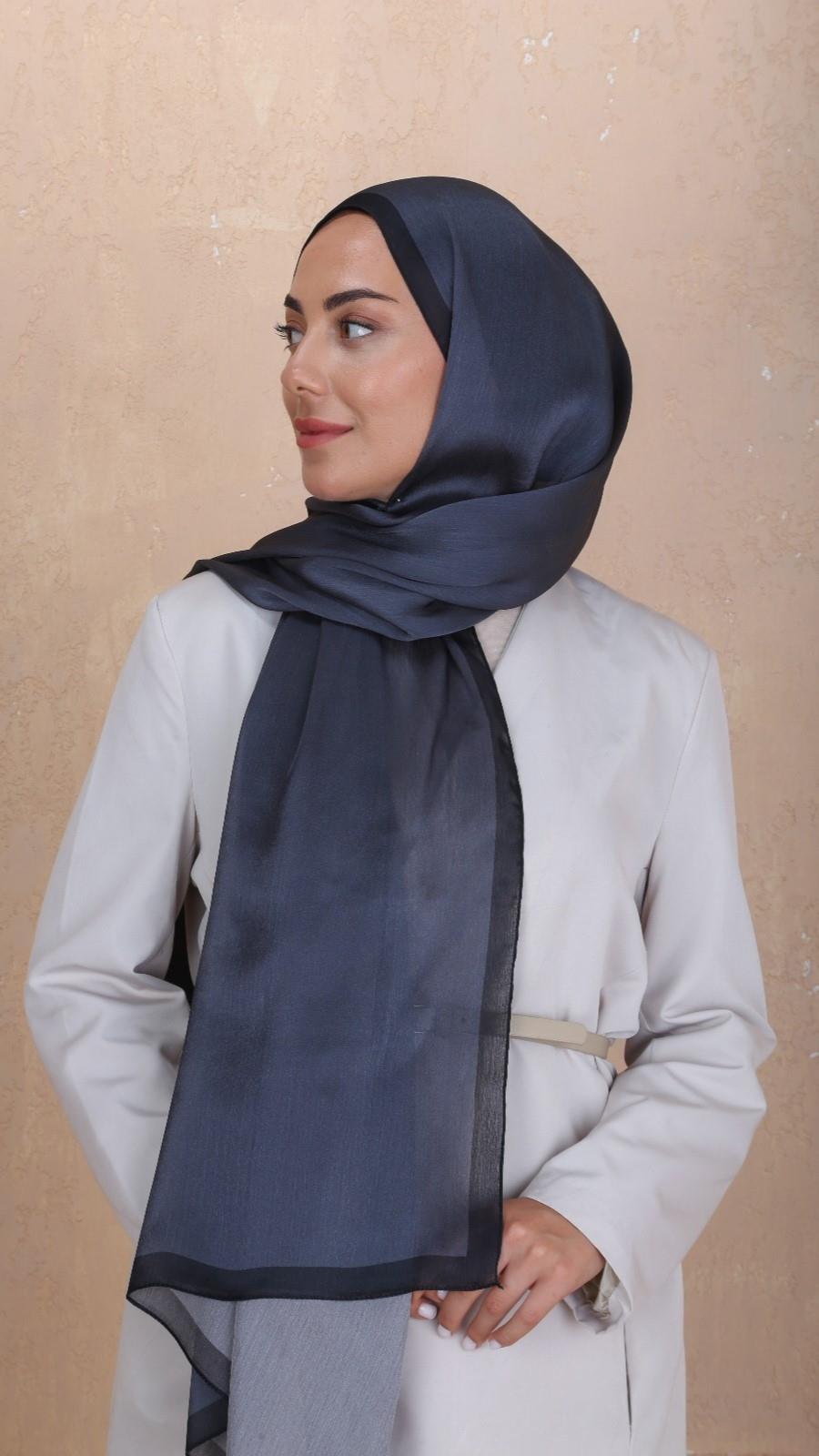 Locella İdol İpek Şal Antrasit-36