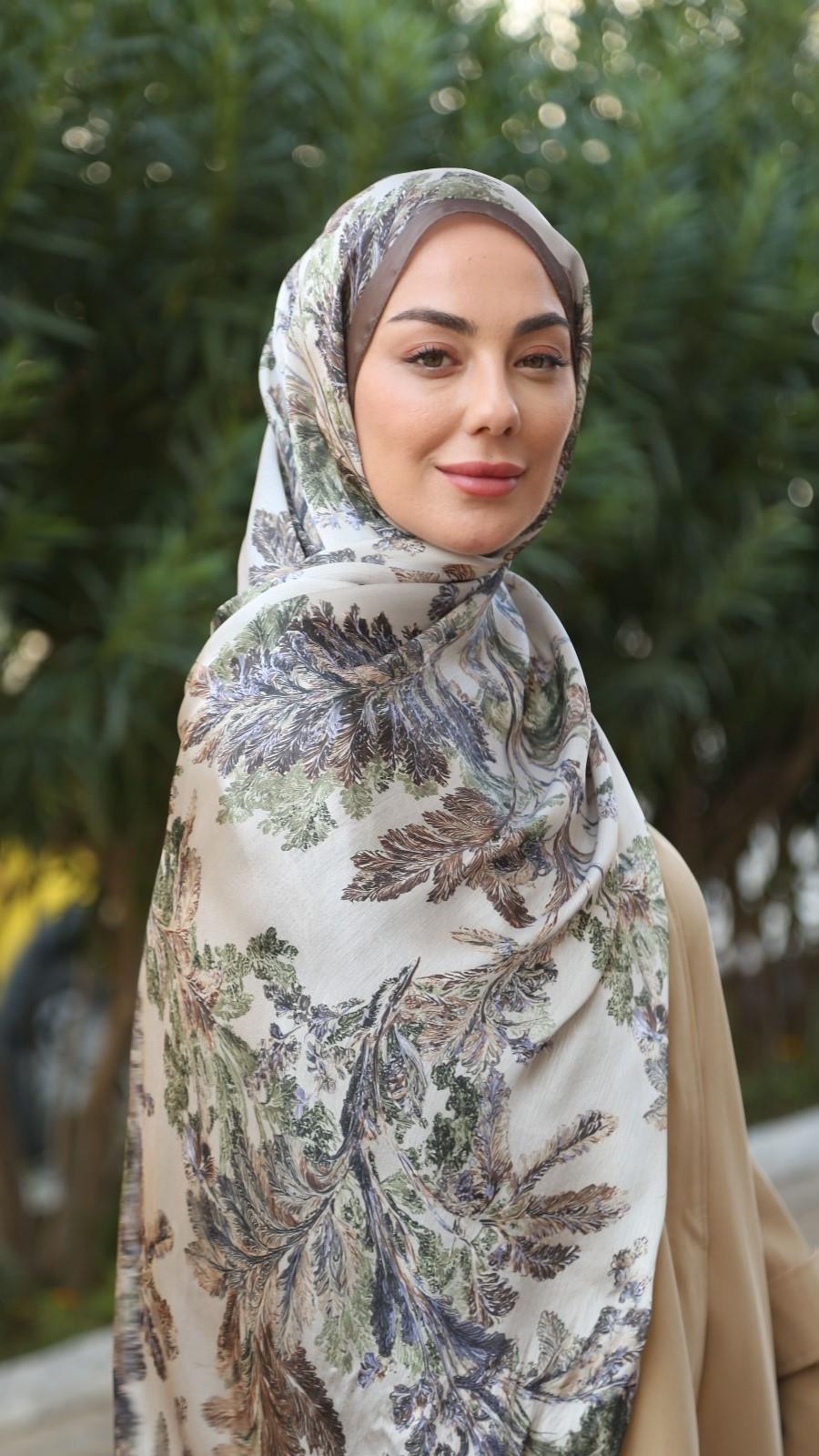 Locella İdol İpek Şal Bej-8