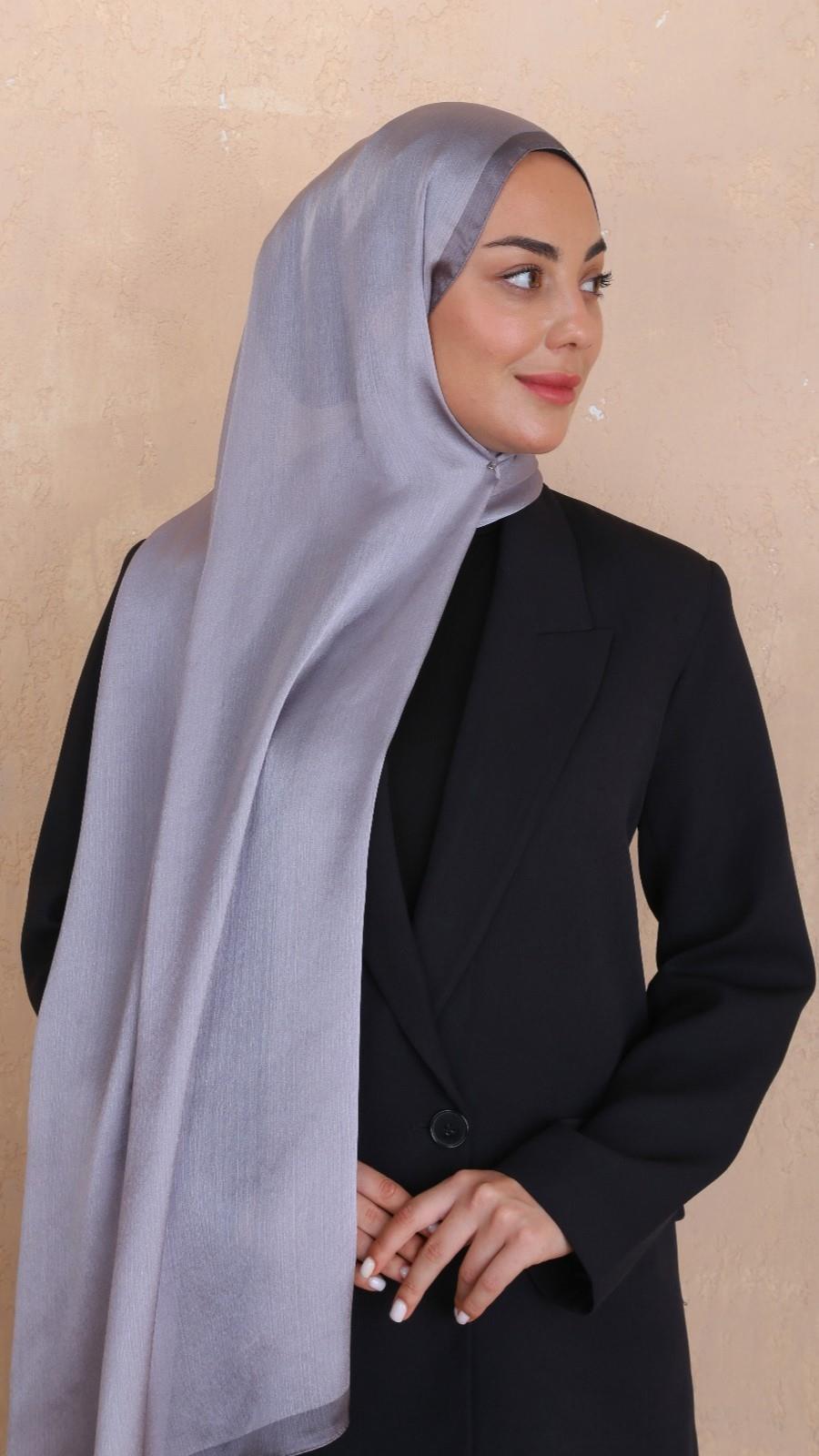 Locella İdol İpek Şal Duman-19