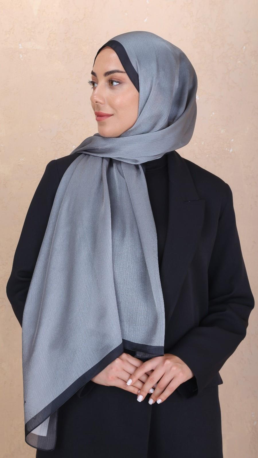 Locella İdol İpek Şal Füme-33