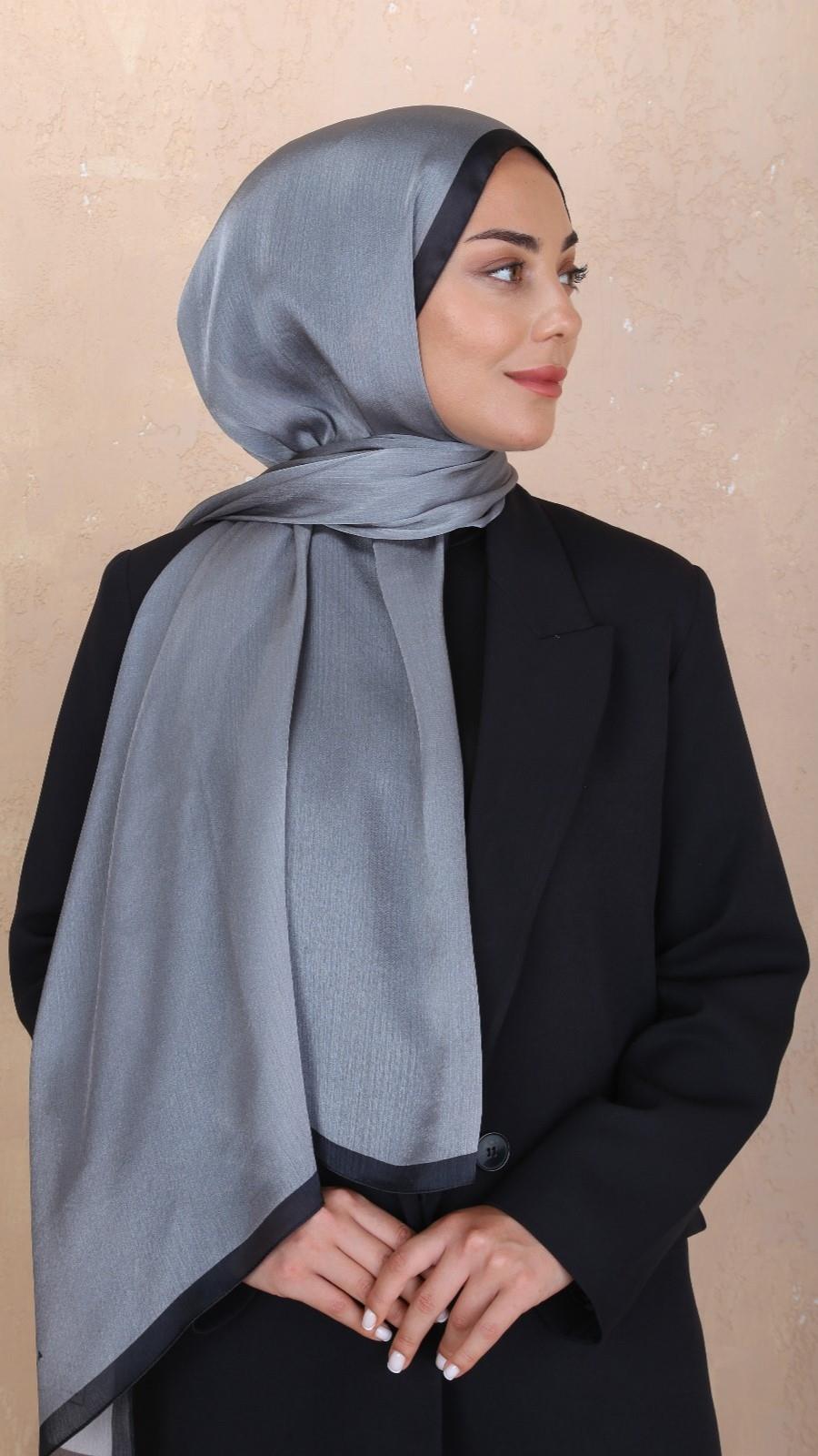 Locella İdol İpek Şal Füme-33