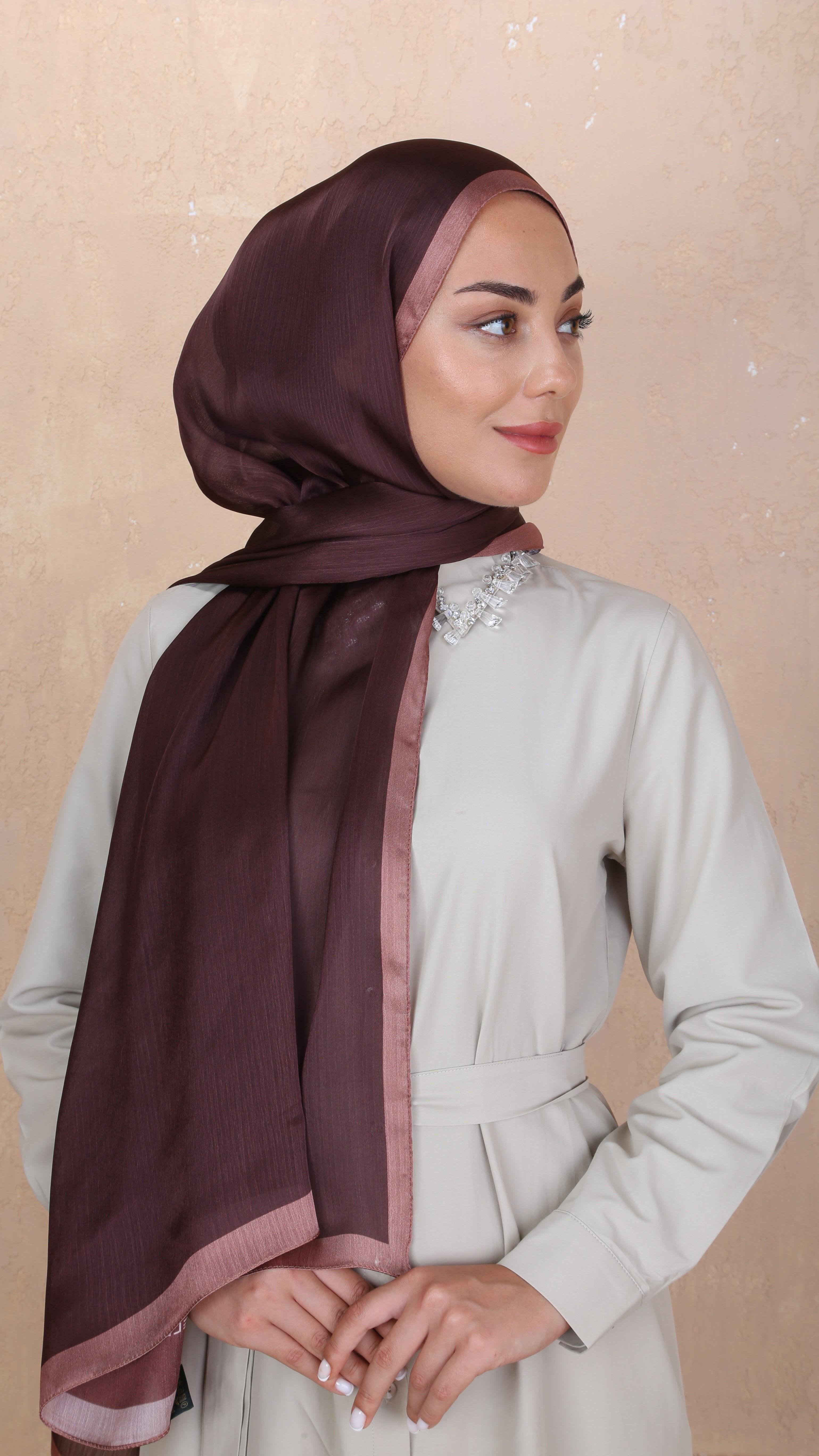 Locella İdol İpek Şal Kestane-29