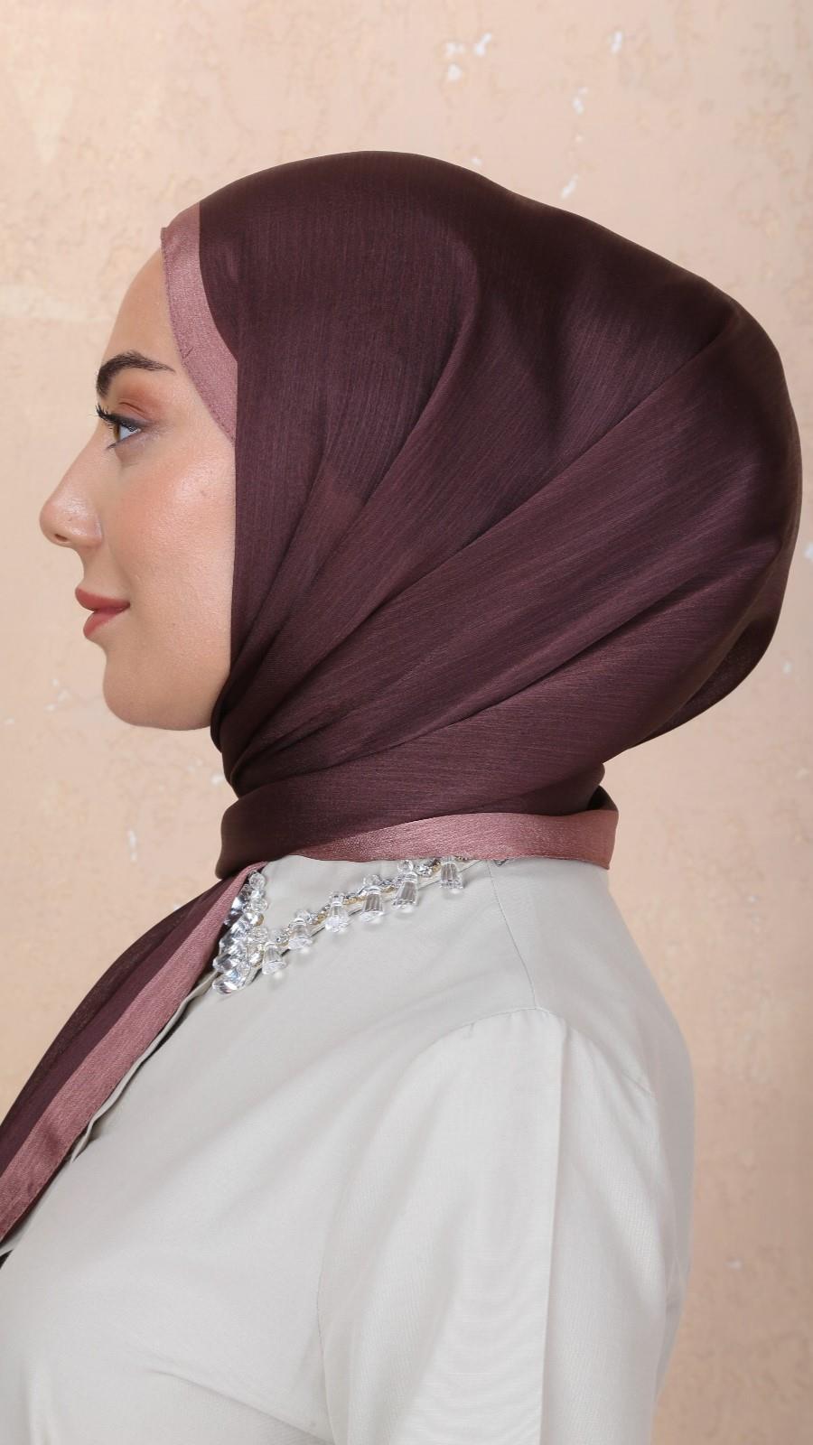 Locella İdol İpek Şal Kestane-29