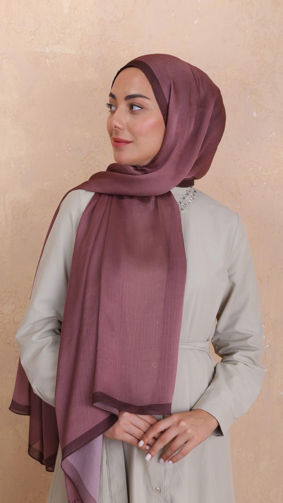 Locella İdol İpek Şal Koyu Pembe-27