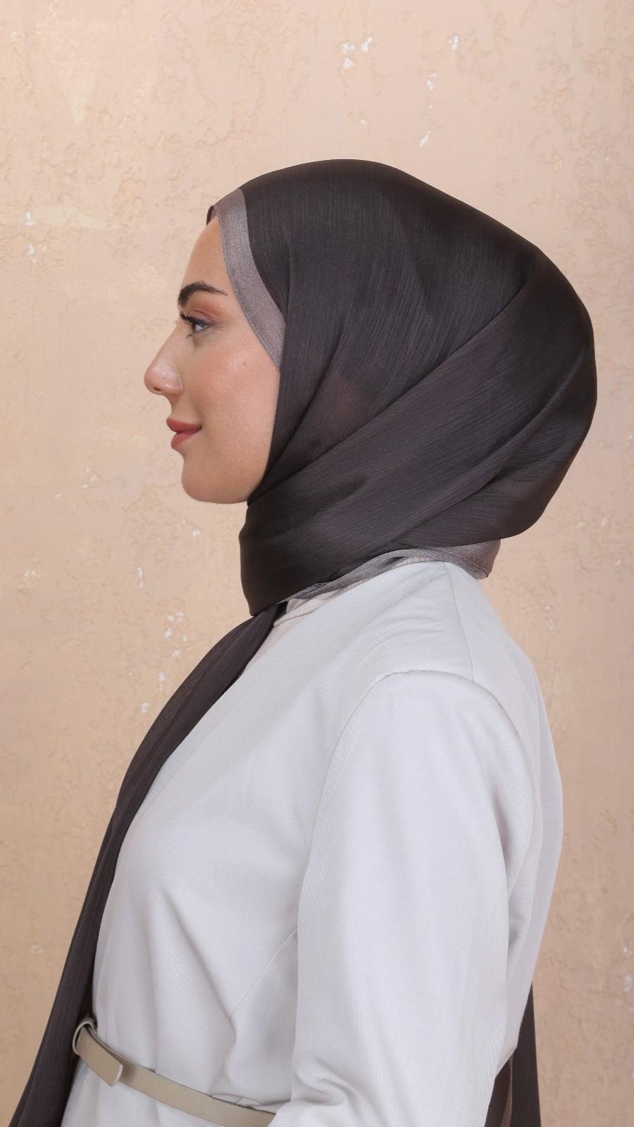 Locella İdol İpek Şal Küllü Kahve-32