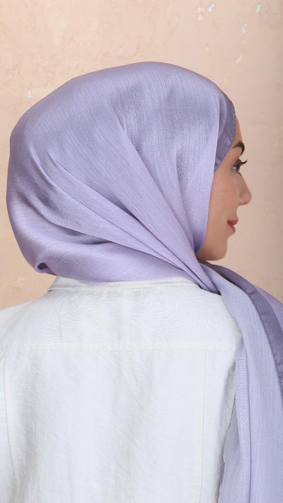 Locella İdol İpek Şal Lila-22