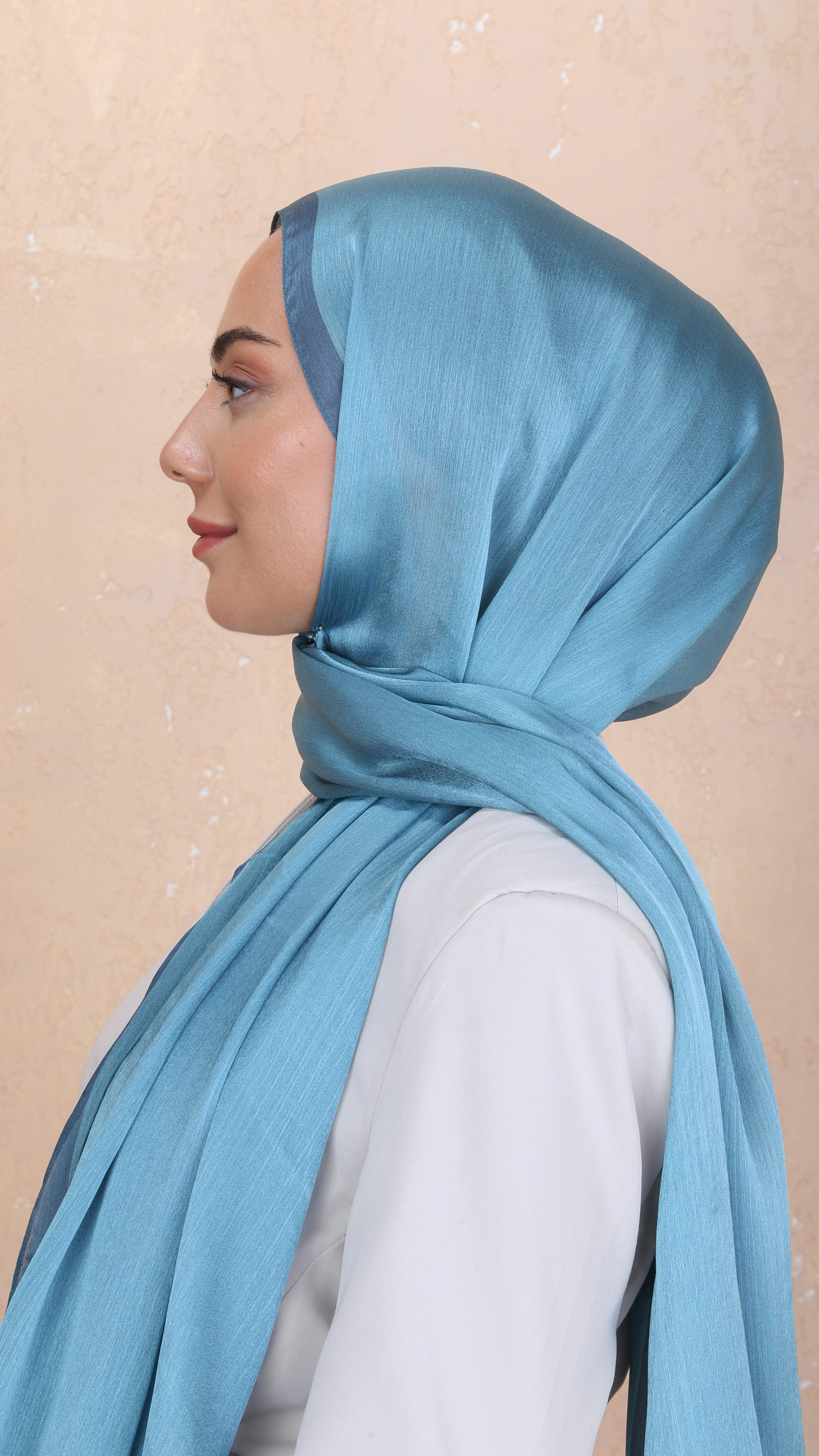 Locella İdol İpek Şal Mavi-47