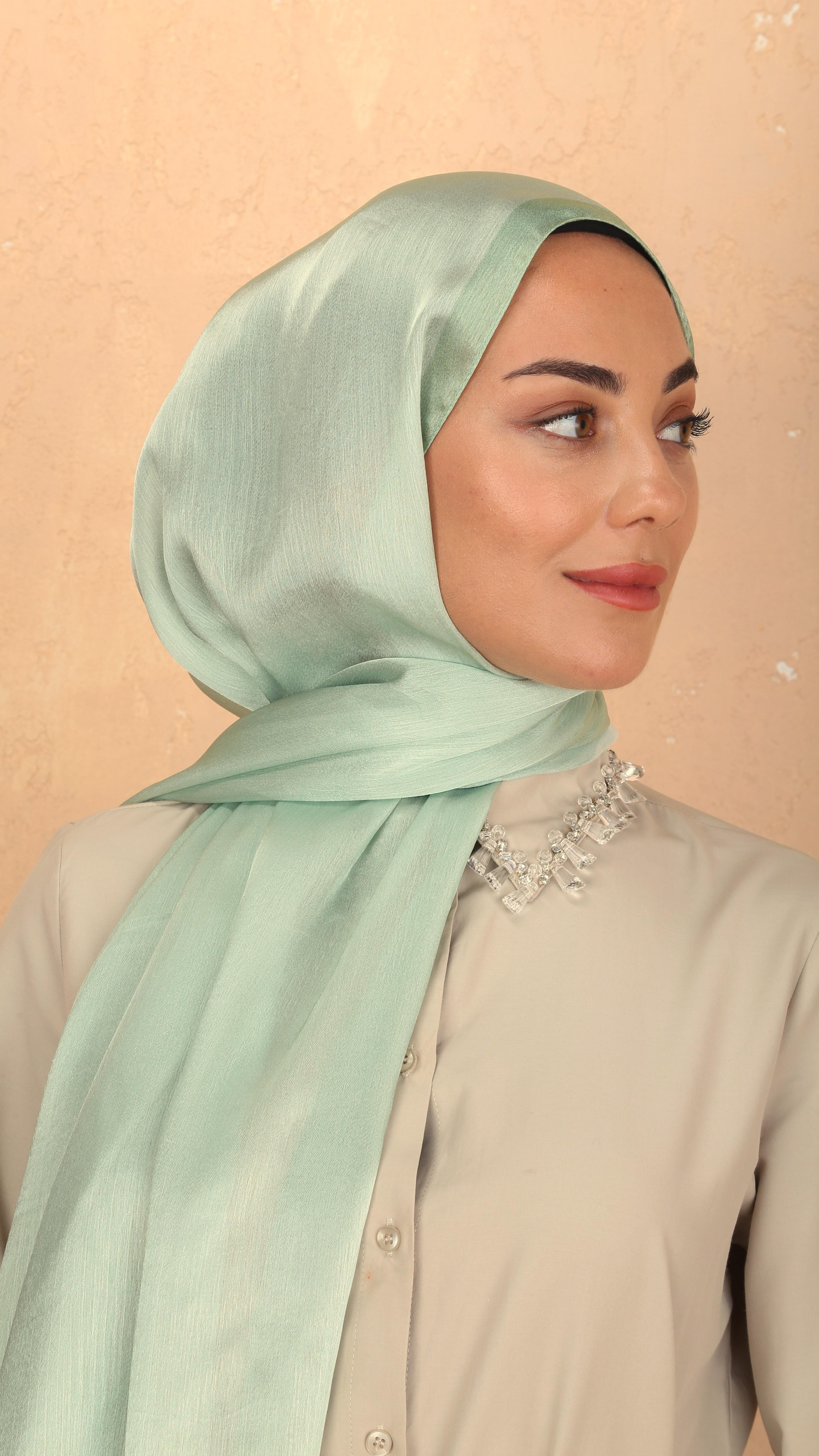 Locella İdol İpek Şal Mint-8