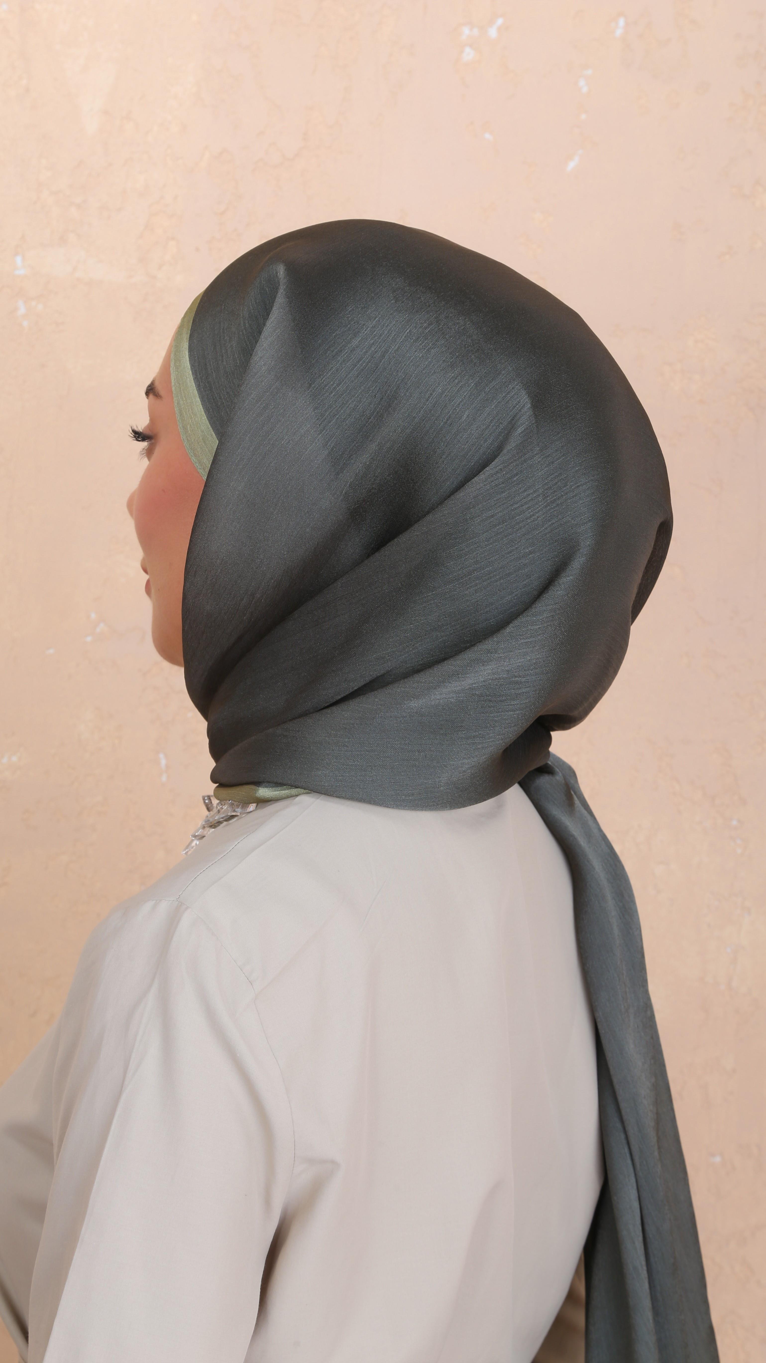 Locella İdol İpek Şal Olive-7