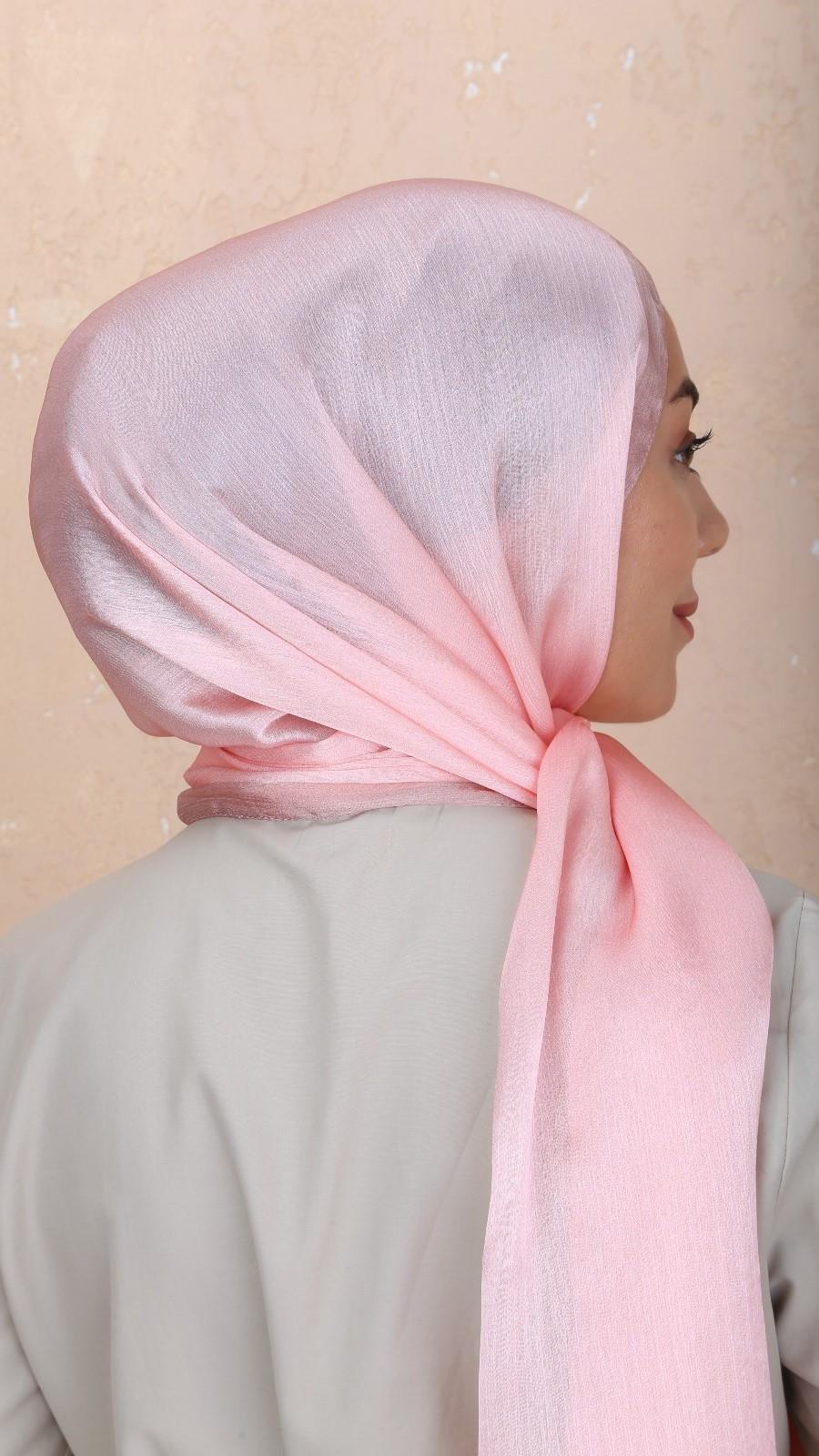 Locella İdol İpek Şal Şeker Pembe-26