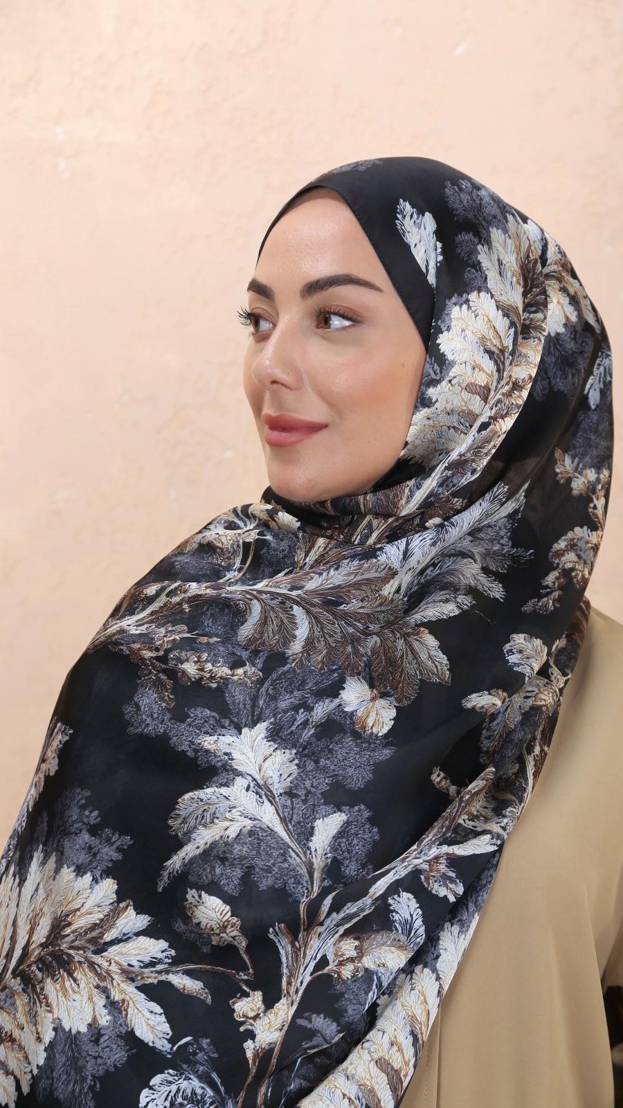 Locella İdol İpek Şal Siyah-6