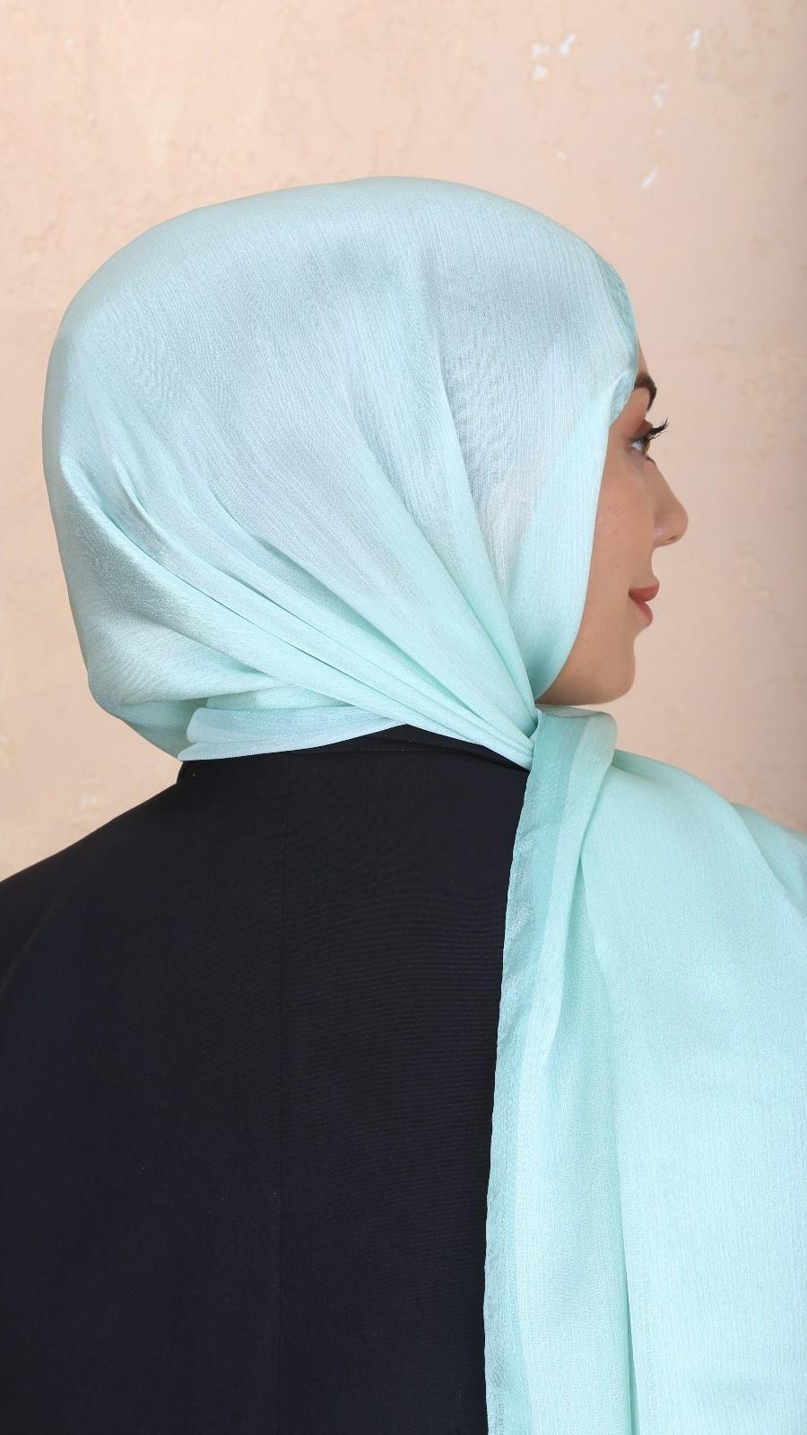 Locella İdol İpek Şal Su Yeşili-3