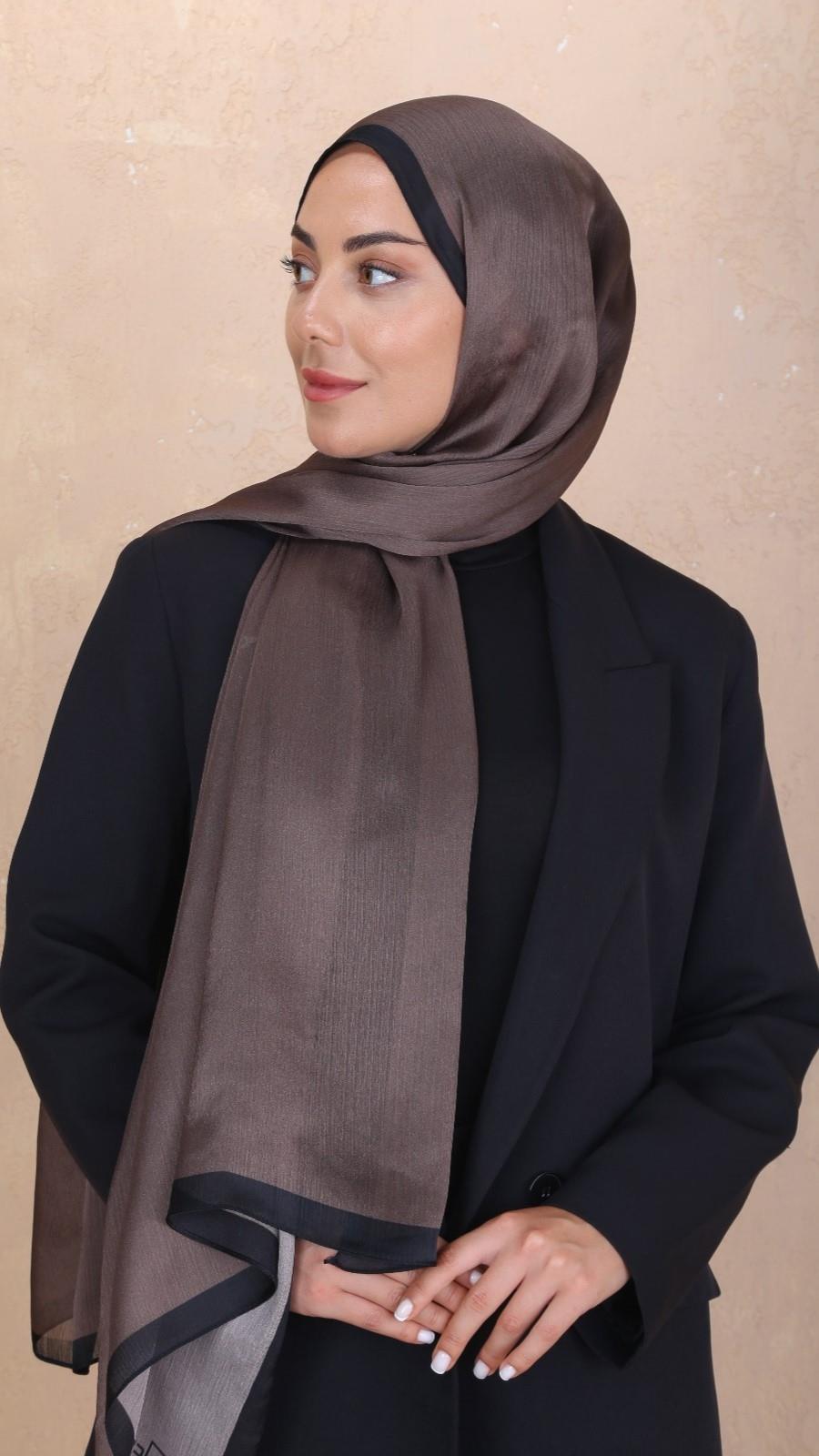 Locella İdol İpek Şal Tozlu Kahve-31