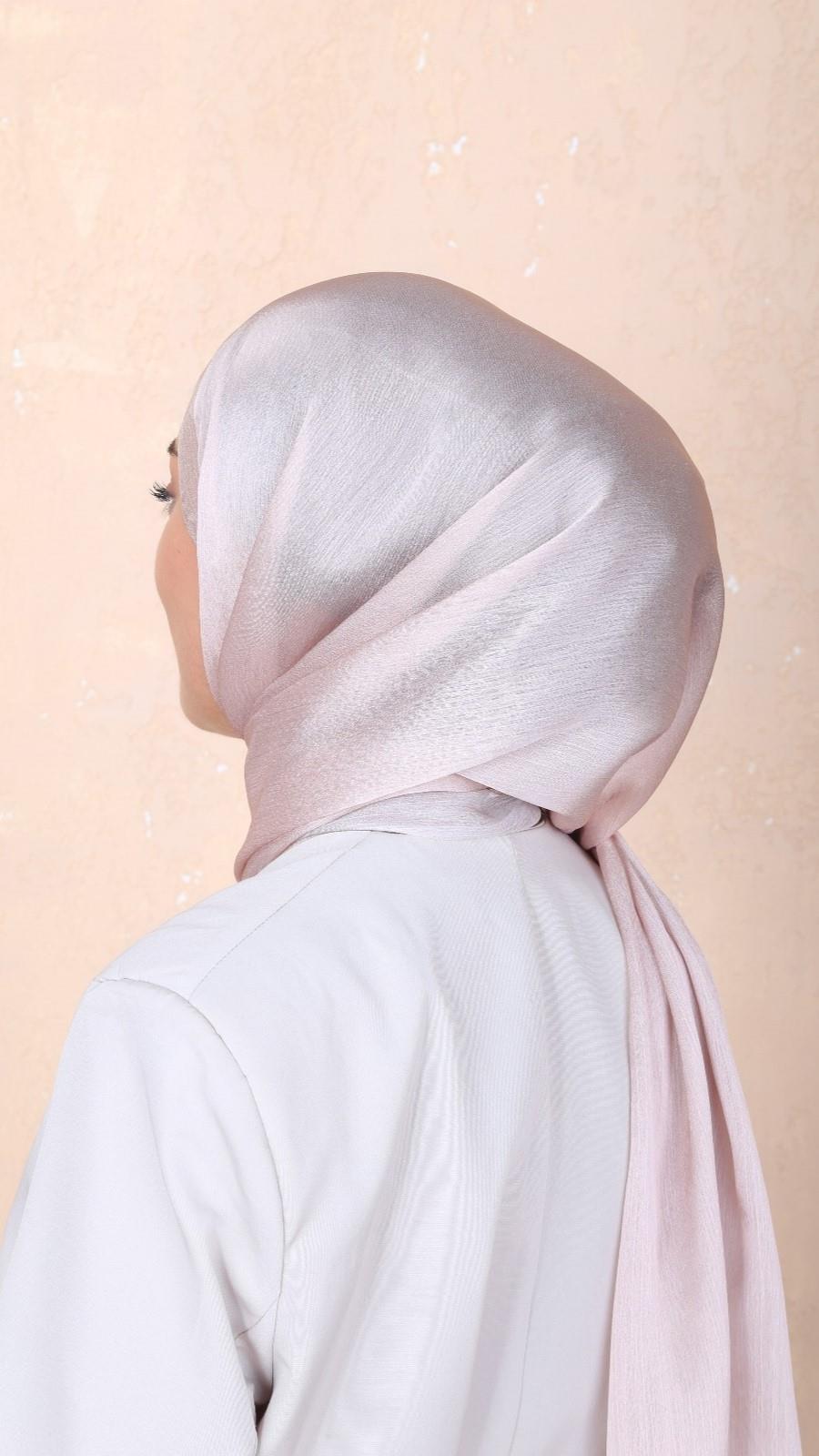 Locella İdol İpek Şal Toz Pembe-46