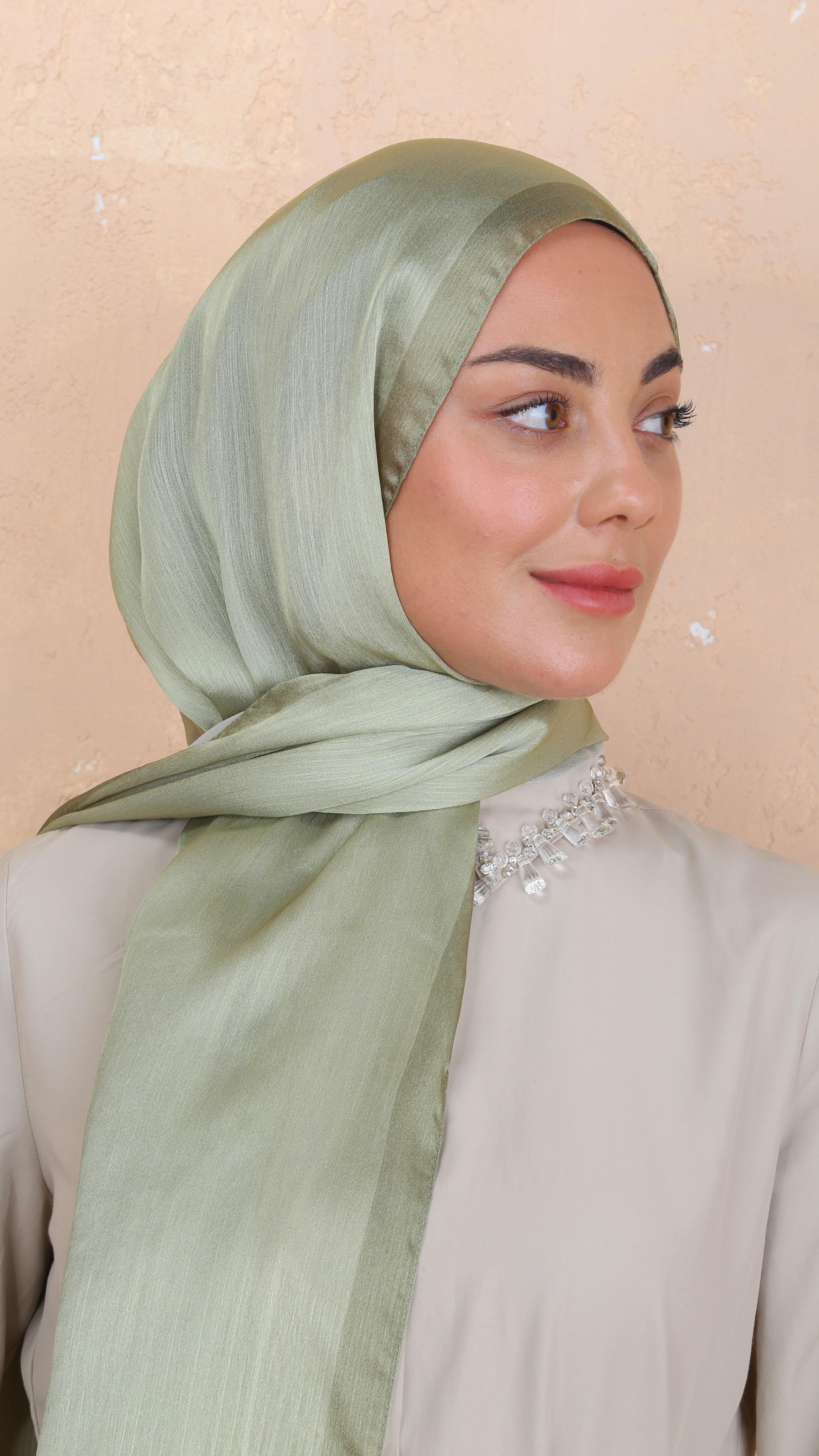 Locella İdol İpek Şal Yeşil-4