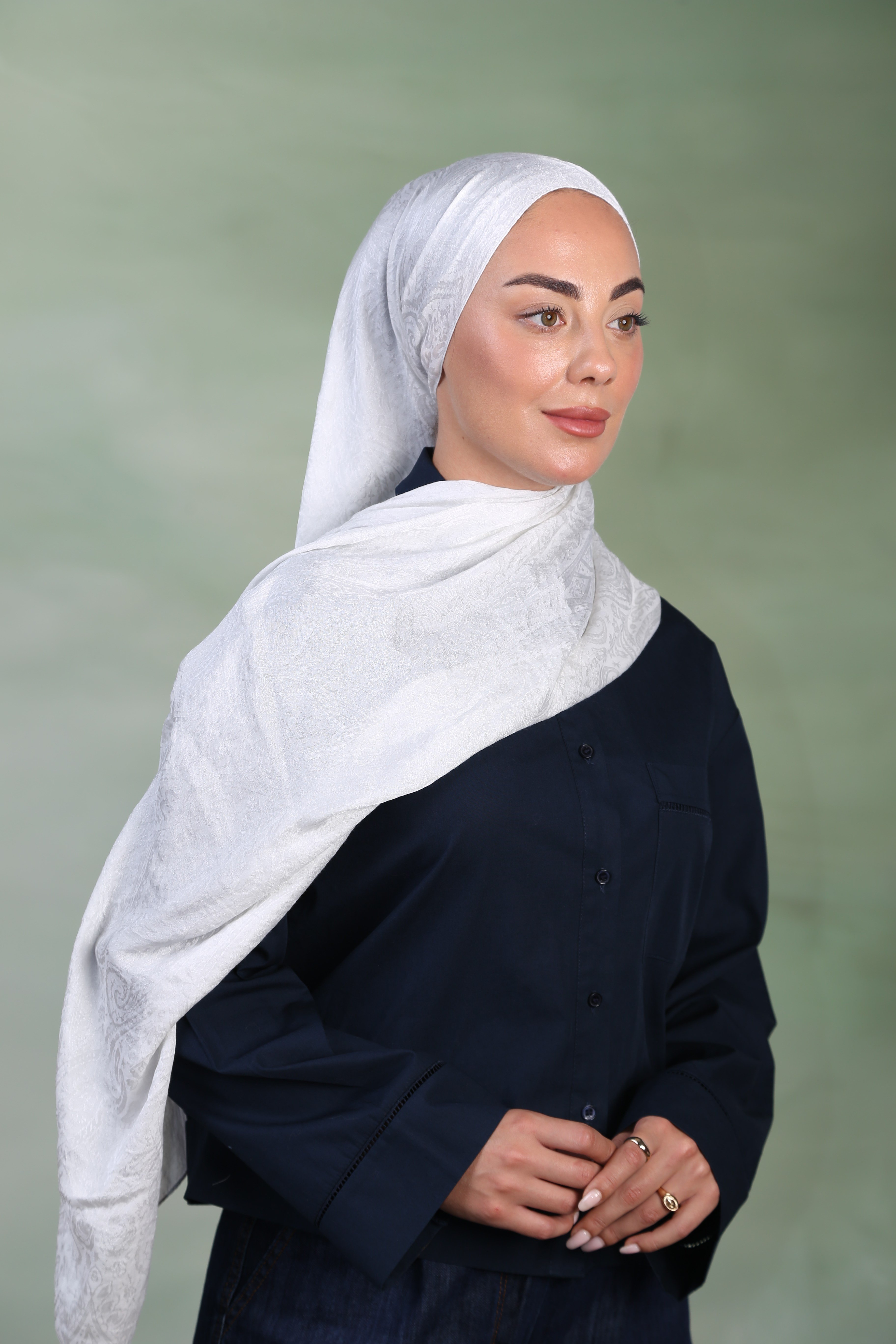 Locella Jakar Şal Beyaz