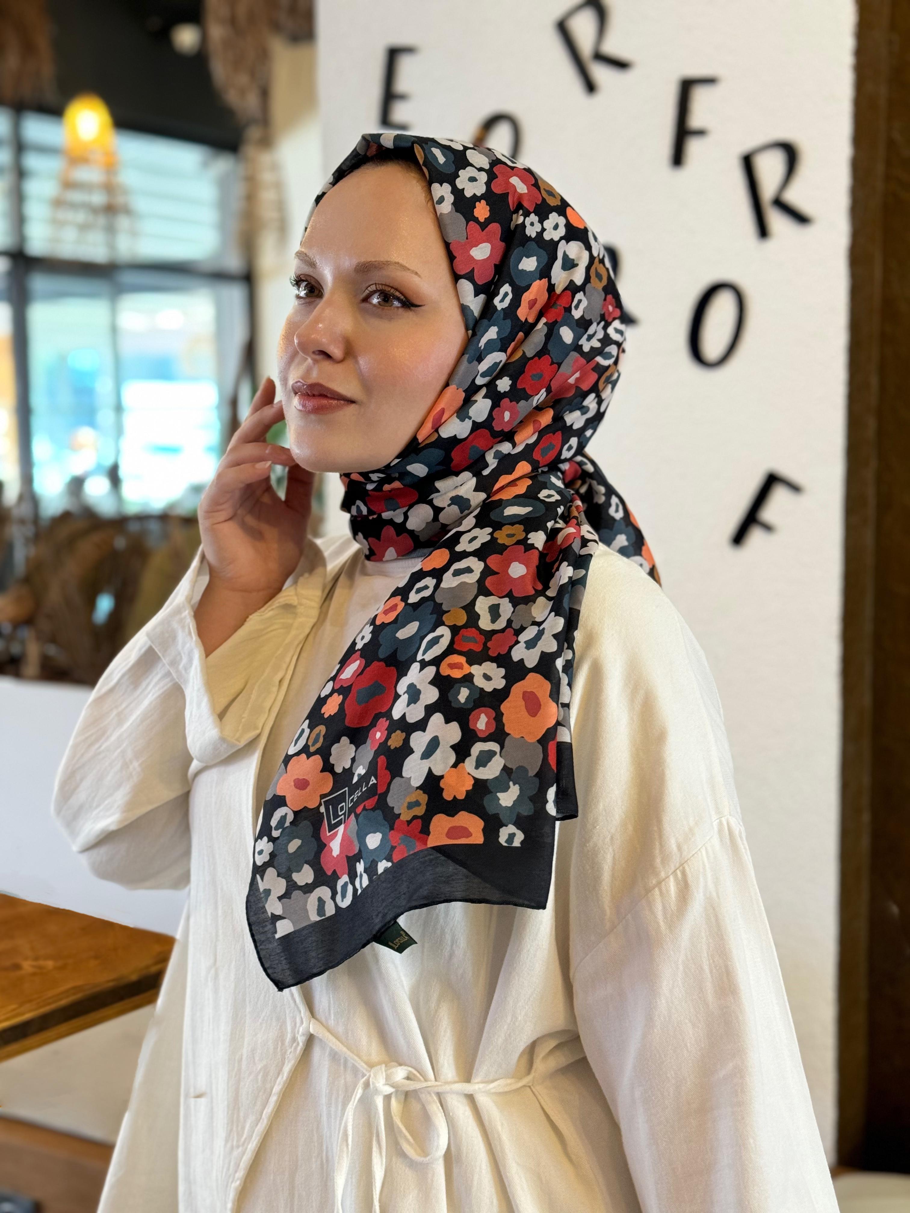 Locella Koza Pamuk Şal-4091