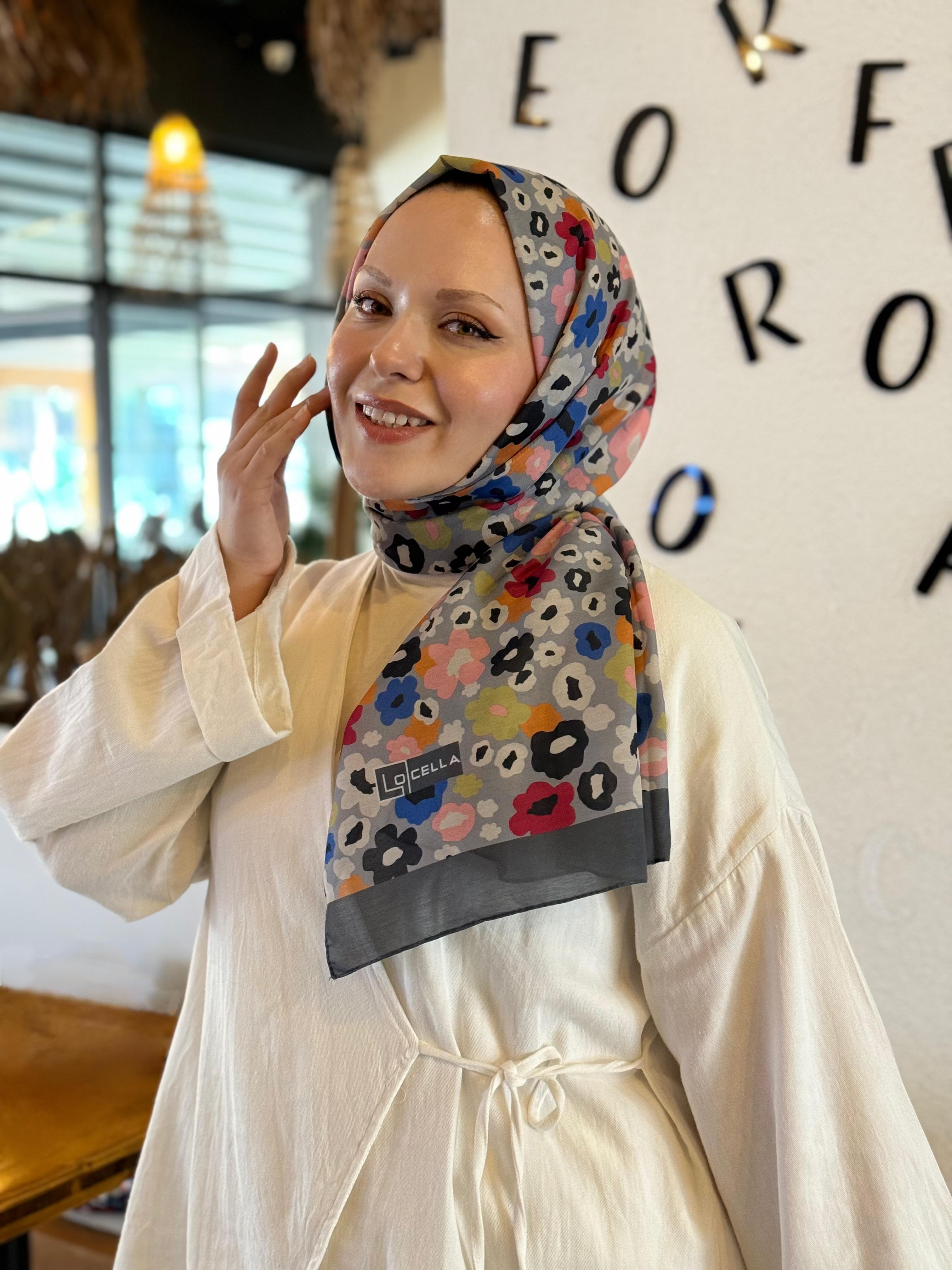 Locella Koza Pamuk Şal-4091