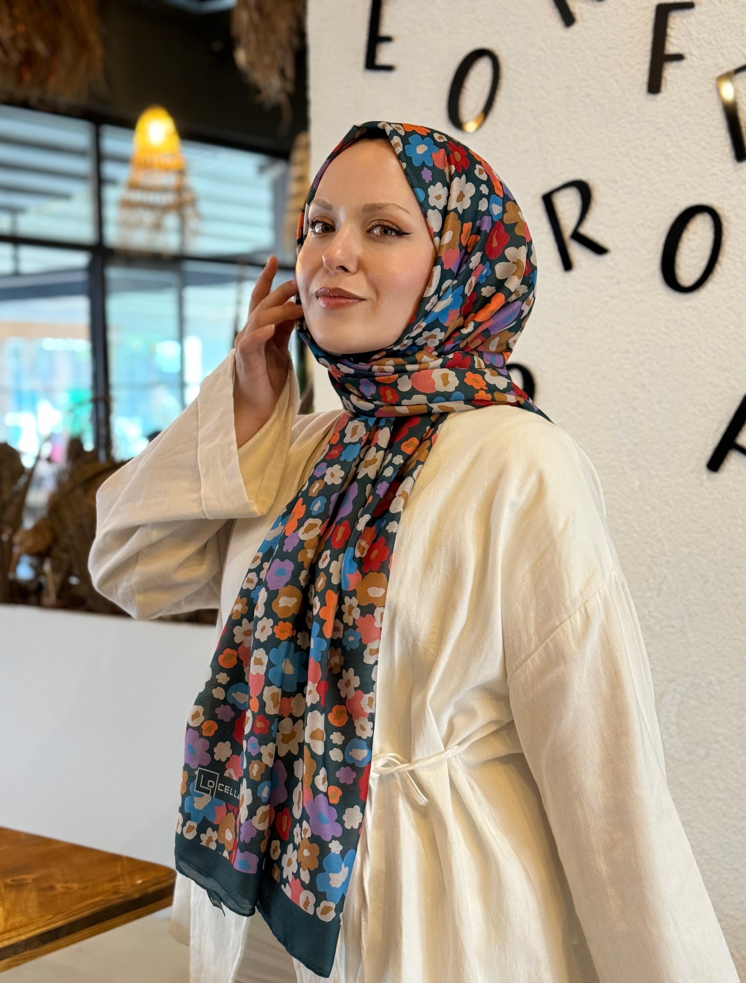 Locella Koza Pamuk Şal-4091