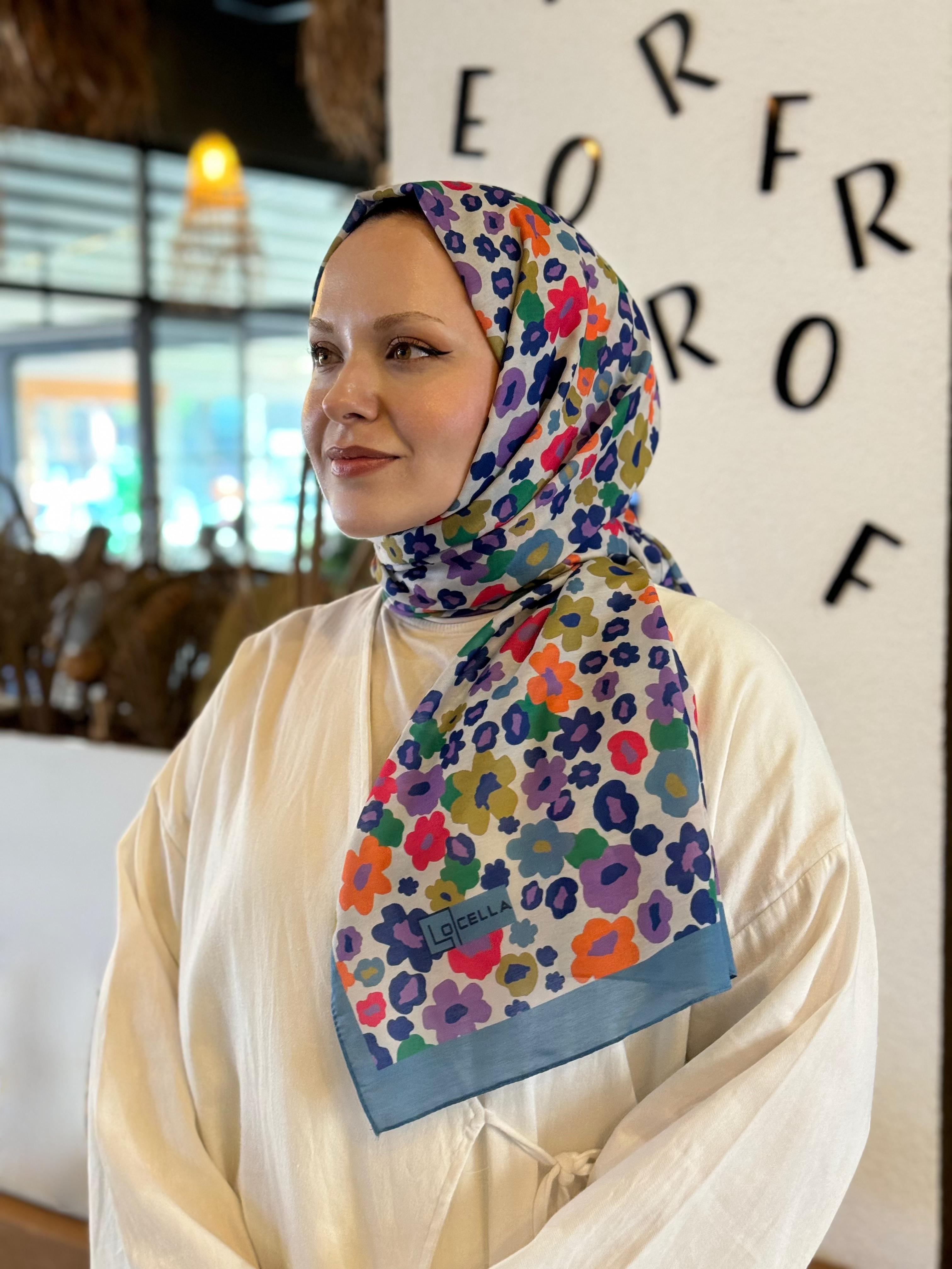 Locella Koza Pamuk Şal-4091
