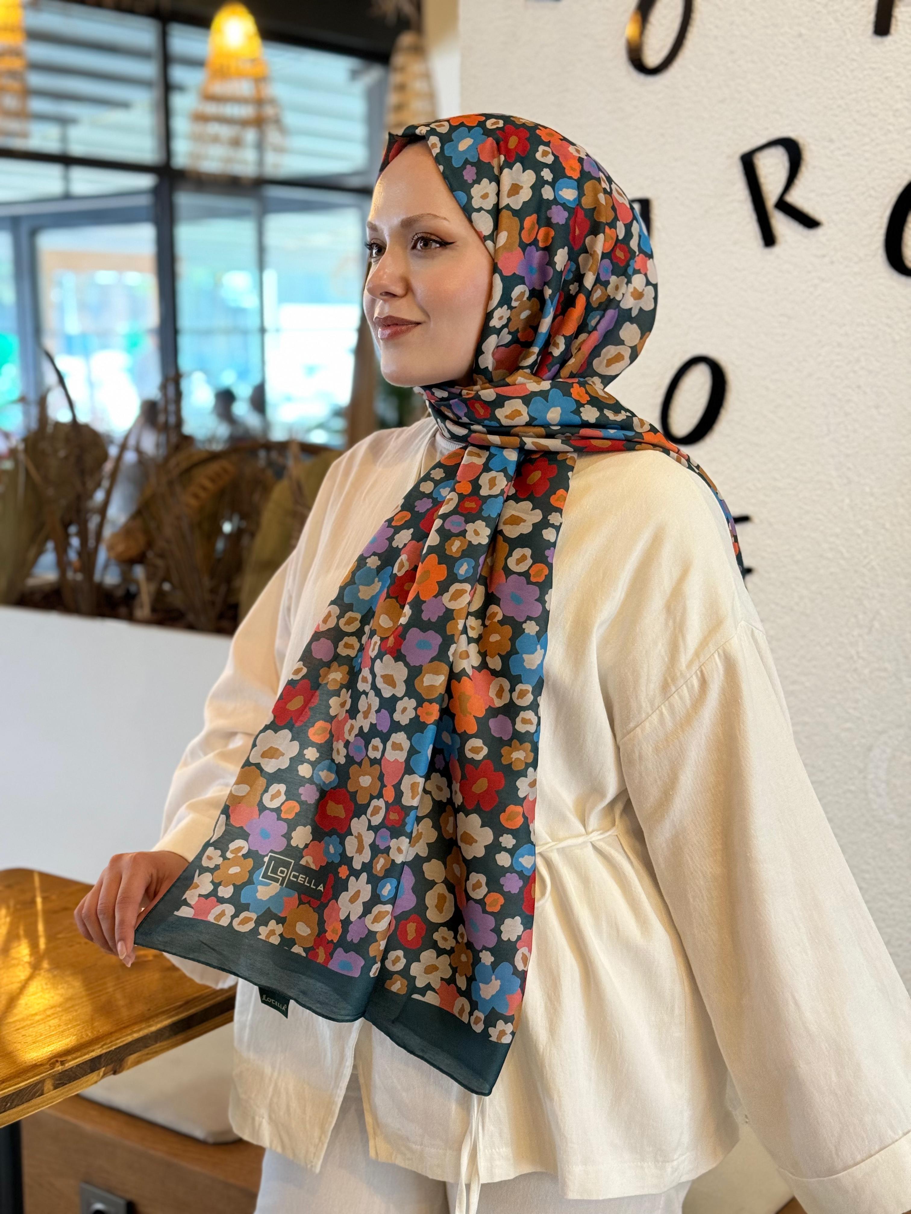 Locella Koza Pamuk Şal-4091