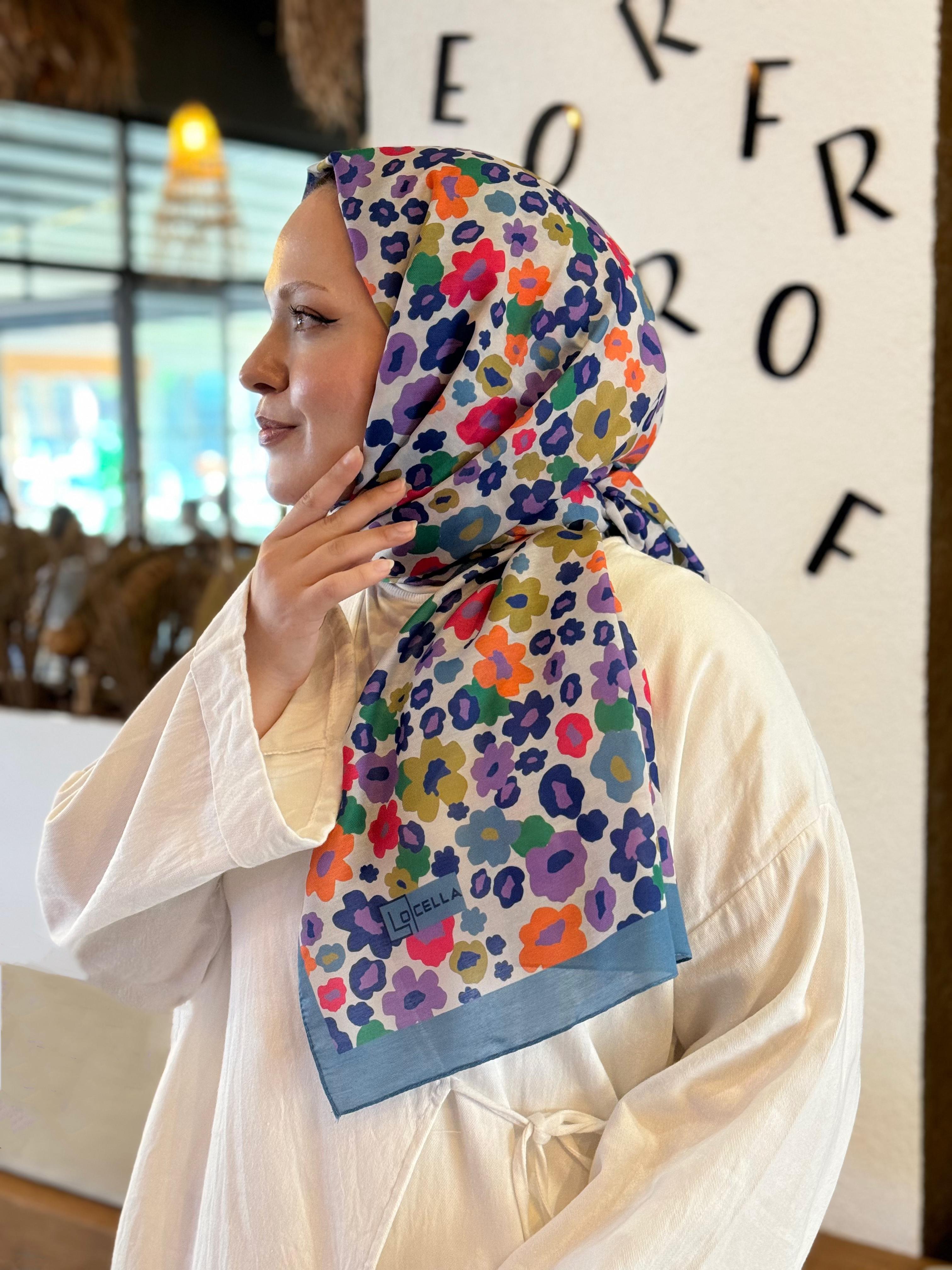 Locella Koza Pamuk Şal-4091