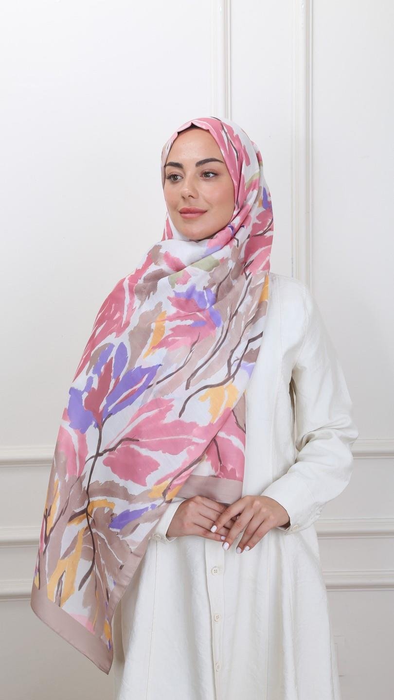 Locella Koza Pamuk Şal Camel-7