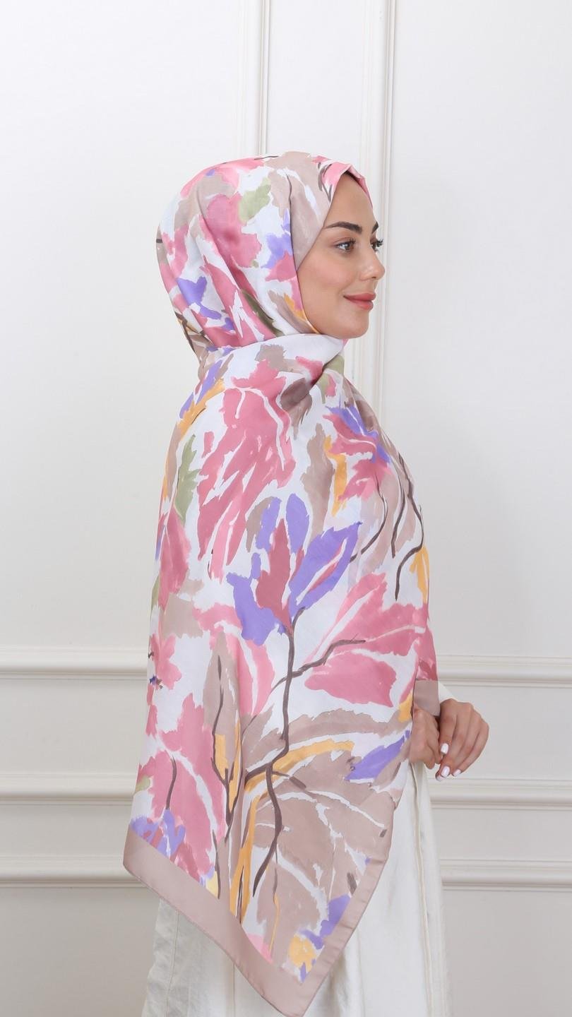 Locella Koza Pamuk Şal Camel-7