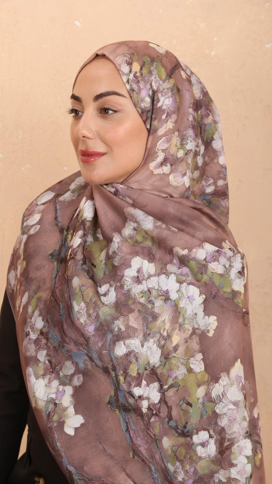 Locella Koza Pamuk Şal-Gül Kurusu-10