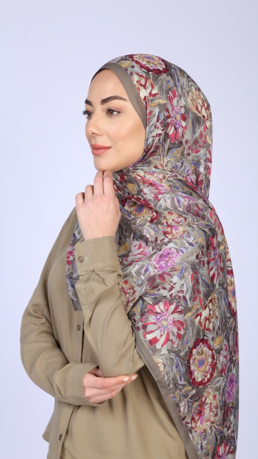 Locella Koza Pamuk Şal Haki