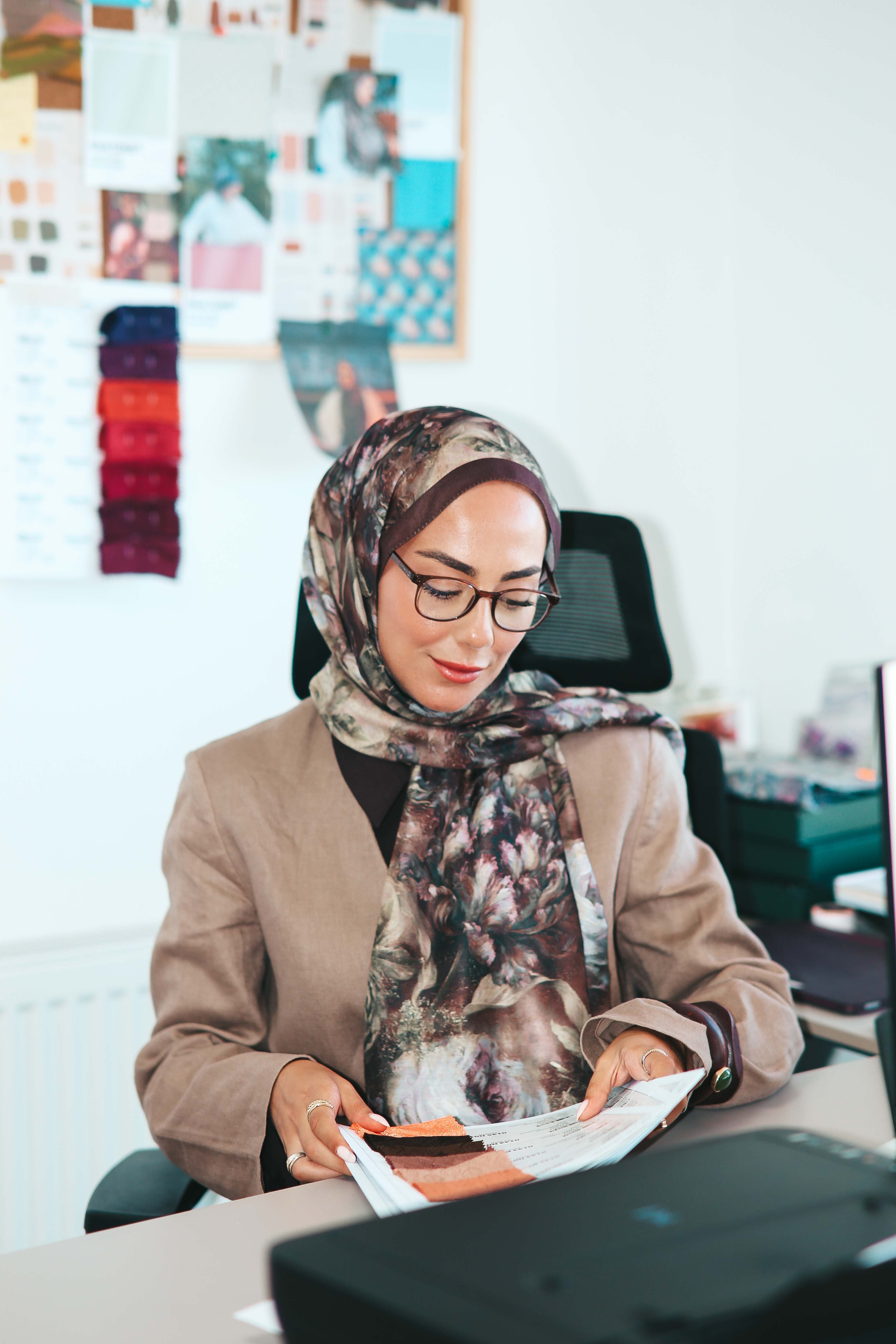 Locella Koza Pamuk Şal Kahverengi