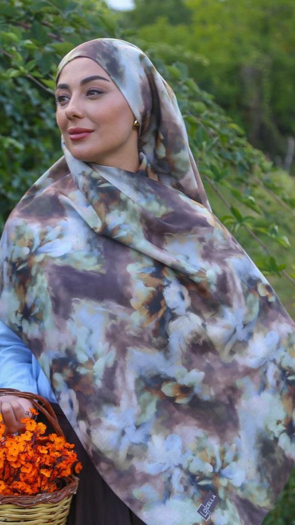 Locella Koza Pamuk Şal-Kahve-8