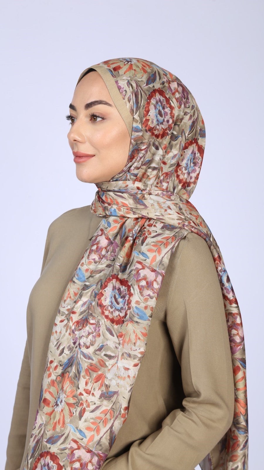Locella Koza Pamuk Şal Olive