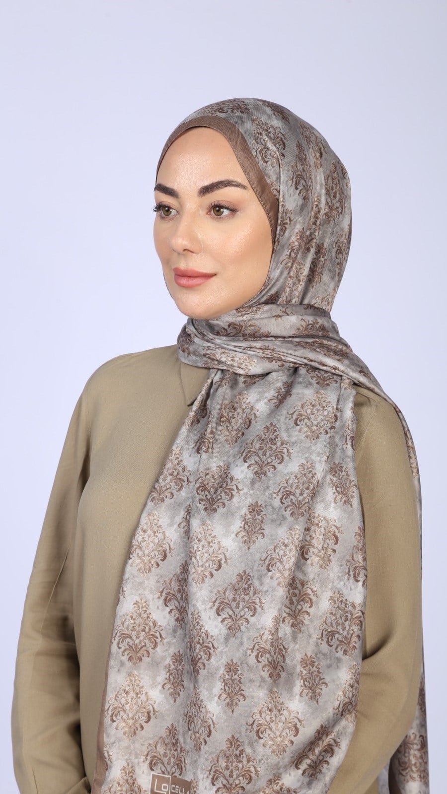 Locella Koza Pamuk Şal Olive