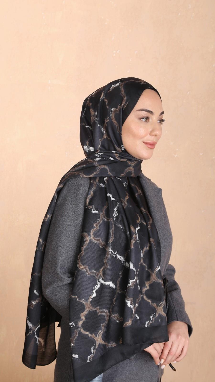 Locella Koza Pamuk Şal Siyah