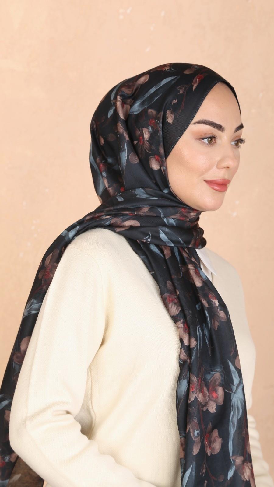 Locella Koza Pamuk Şal Siyah