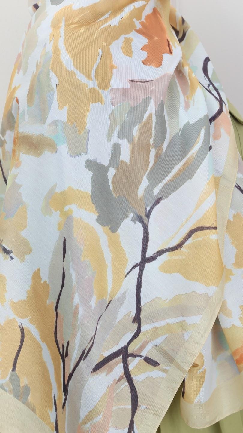 Locella Koza Pamuk Şal Sarı-6