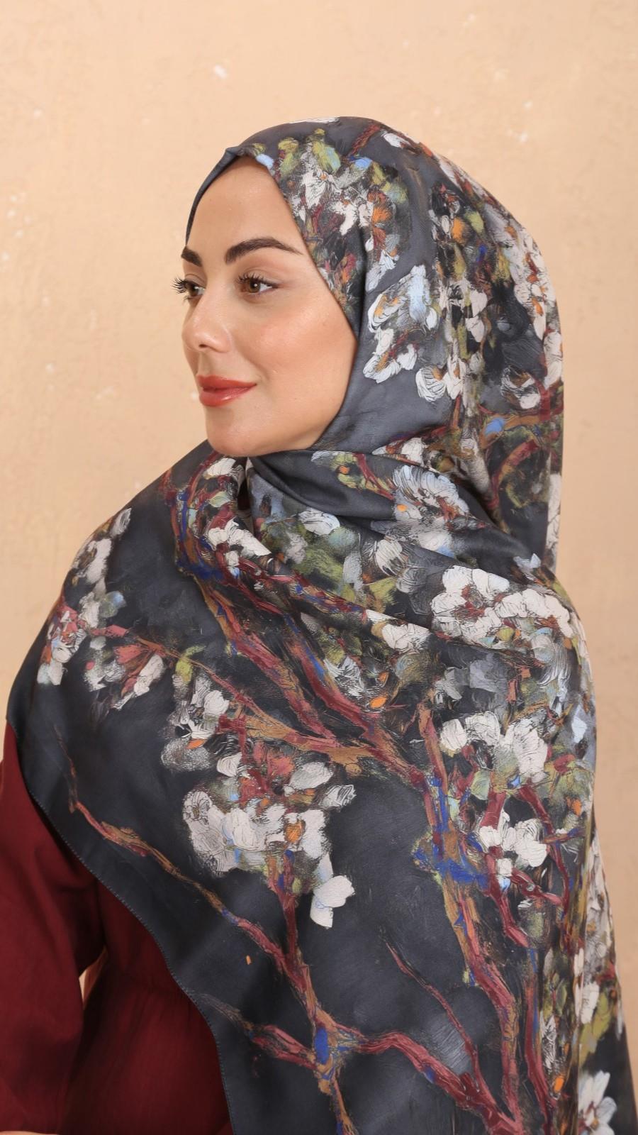 Locella Koza Pamuk Şal-Siyah-8