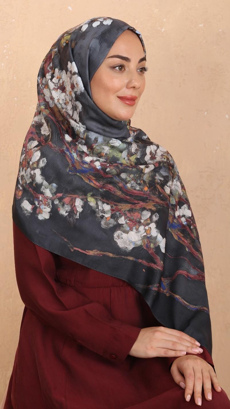 Locella Koza Pamuk Şal-Siyah-8