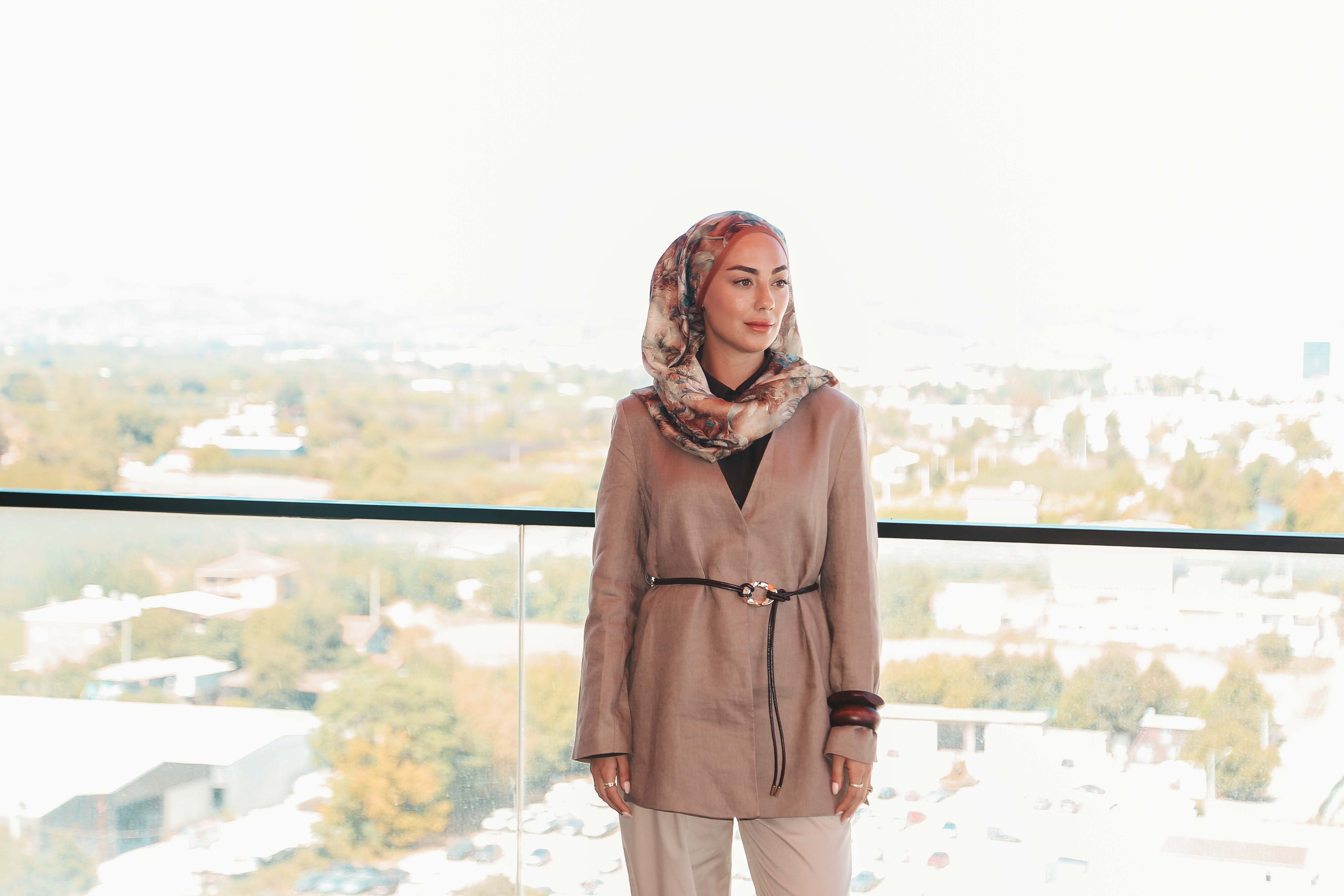 Locella Koza Pamuk Şal Tarçın