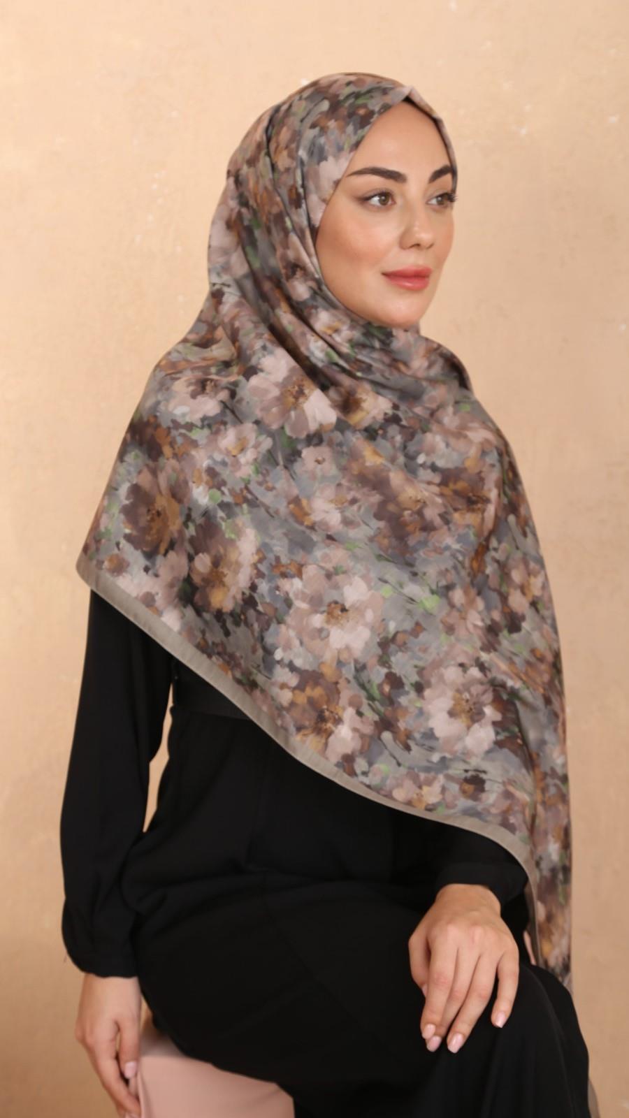 Locella Koza Pamuk Şal-Vizon-9