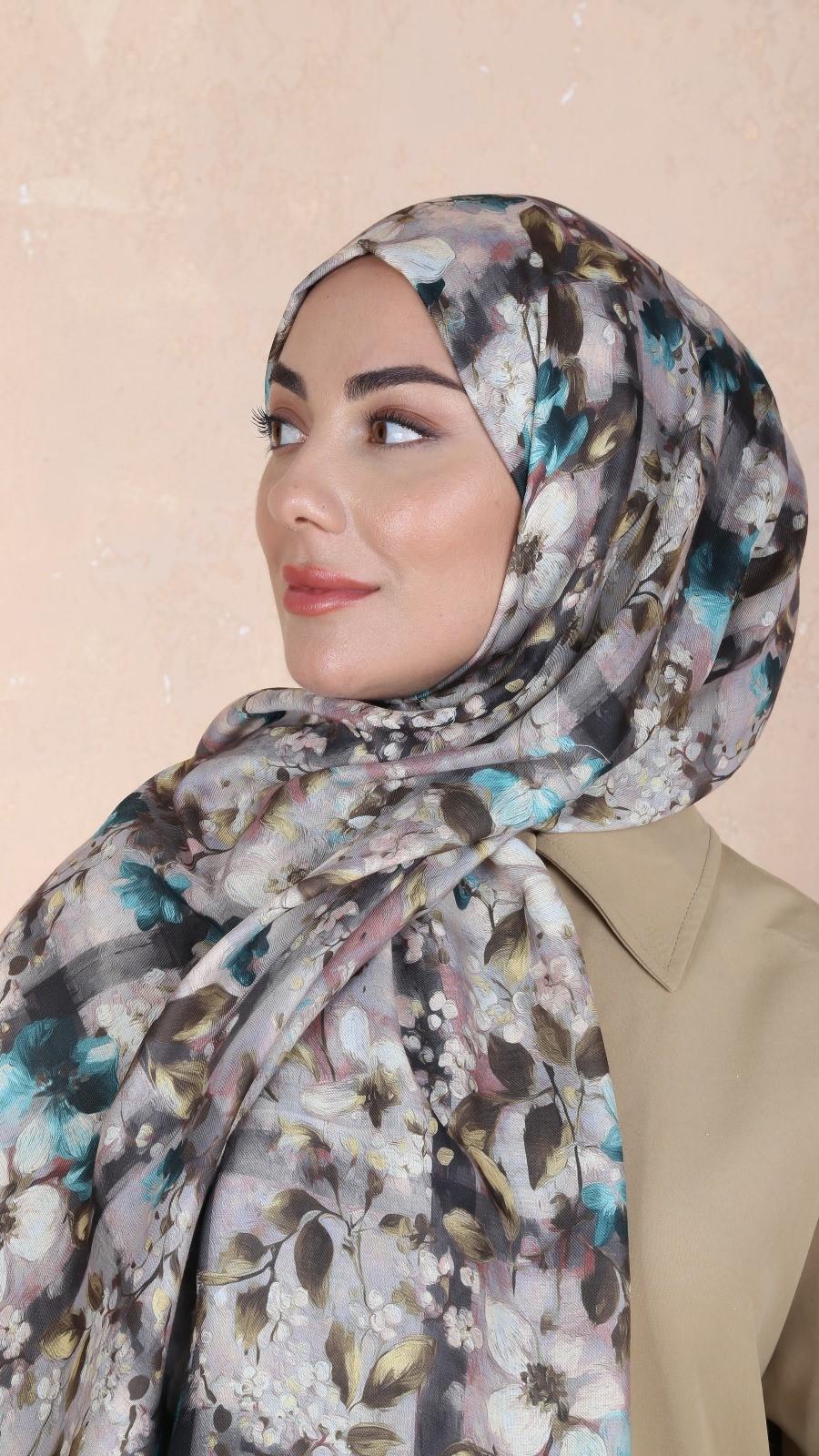 Locella Koza Pamuk Şal-Vizon-3