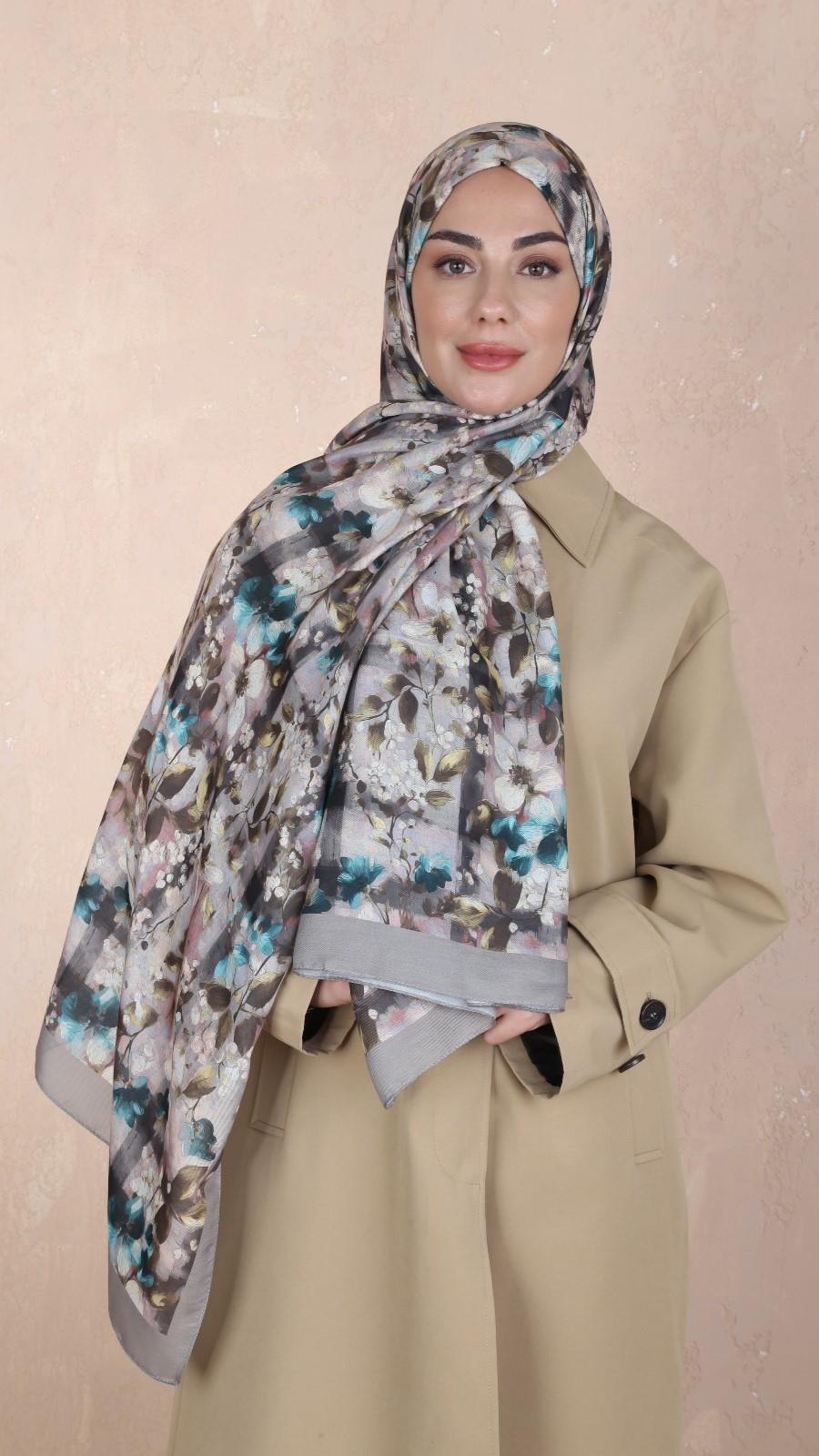 Locella Koza Pamuk Şal-Vizon-3