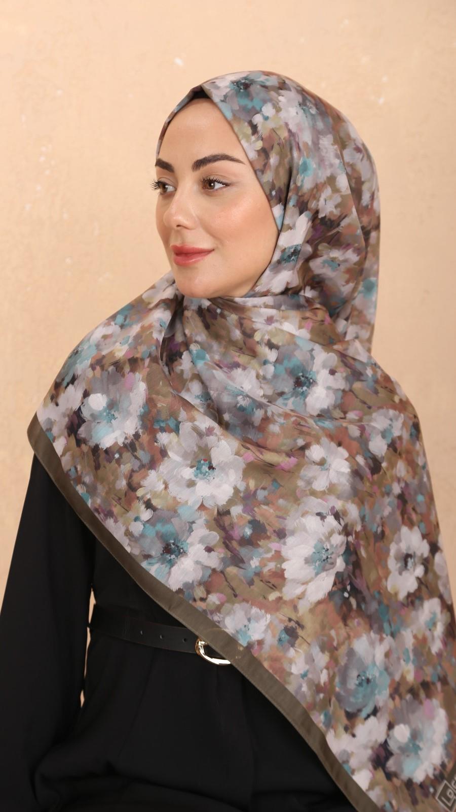 Locella Koza Pamuk Şal-Yeşil-10