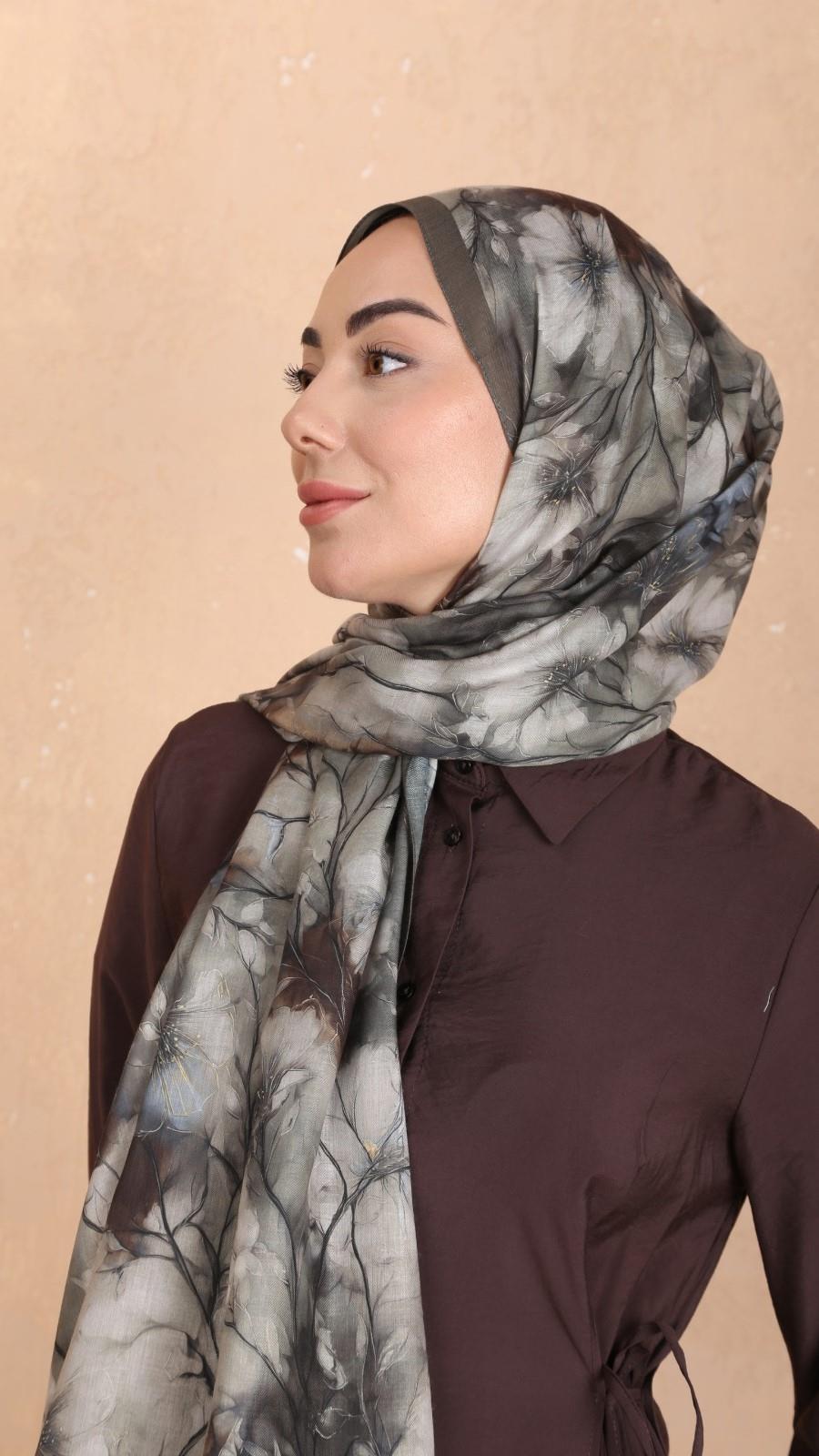Locella Koza Pamuk Şal Yeşil