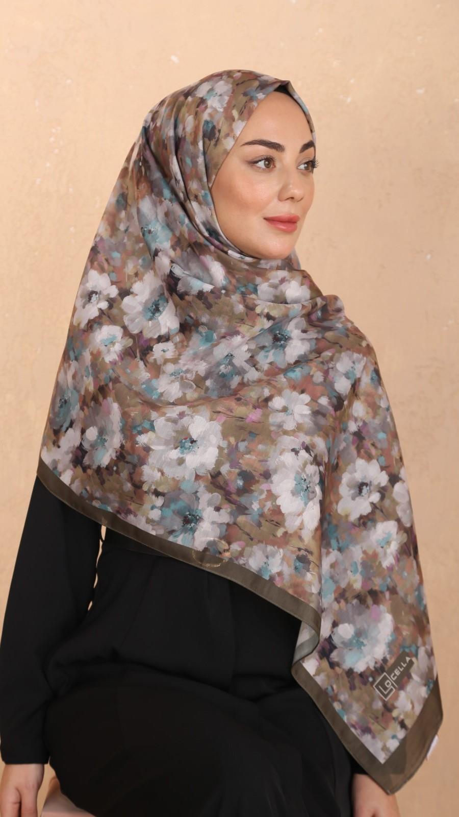 Locella Koza Pamuk Şal-Yeşil-10