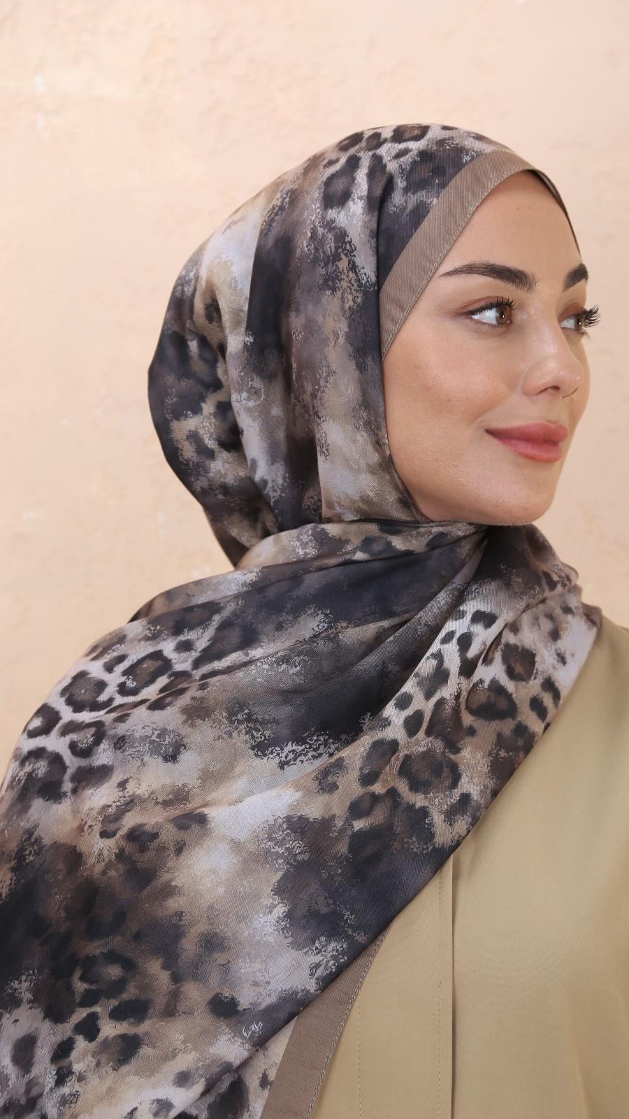 Locella Koza Pamuk Şal-Zeytin Yeşili-1