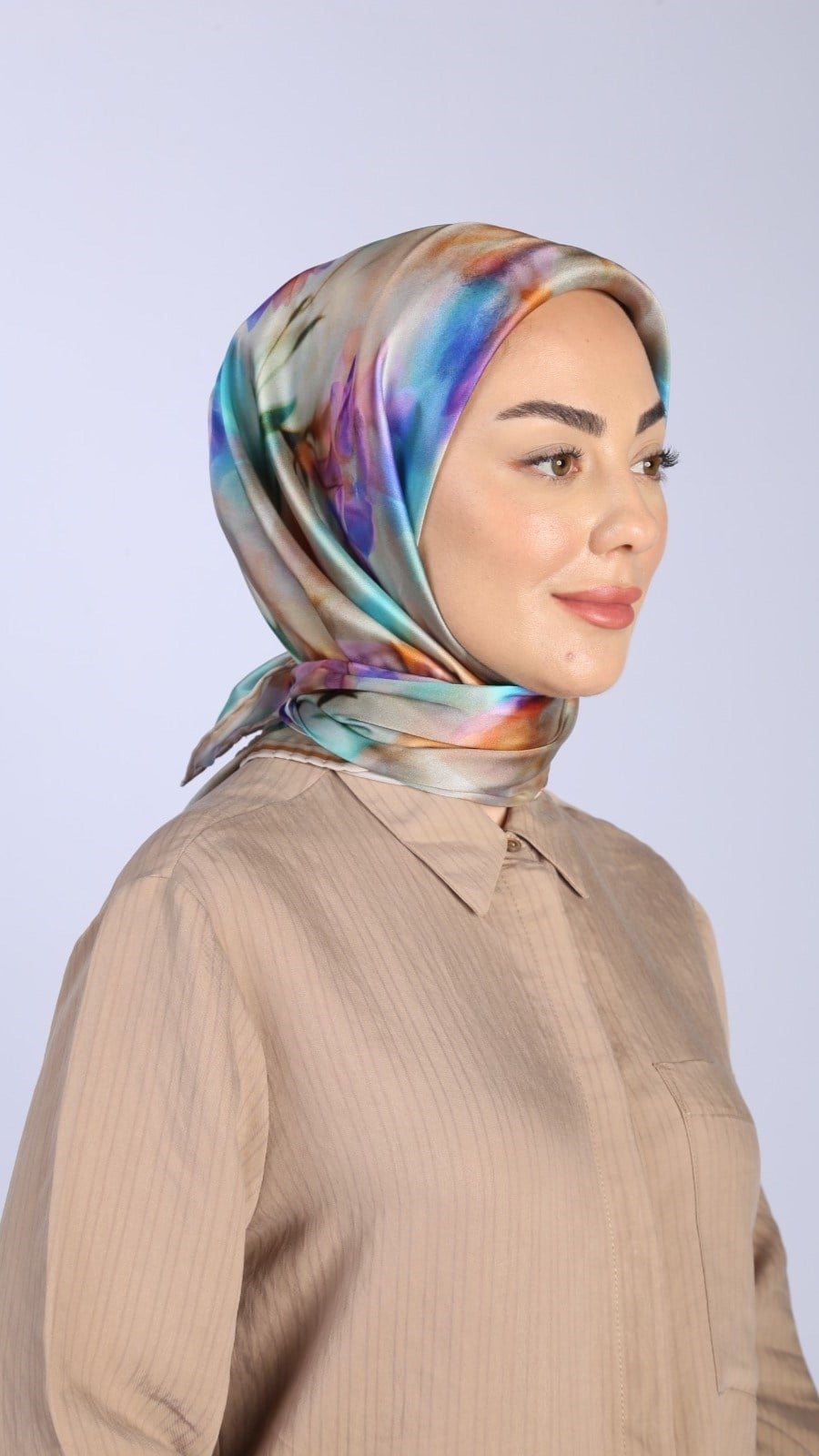 Locella Kristal Eşarp Çok Renkli